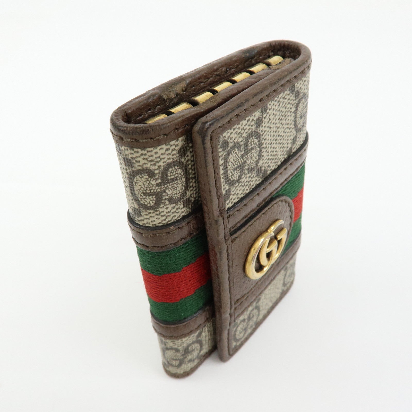 GUCCI GG Marmont Sherry GG Supreme Leather 6 Ring Key Case 603732