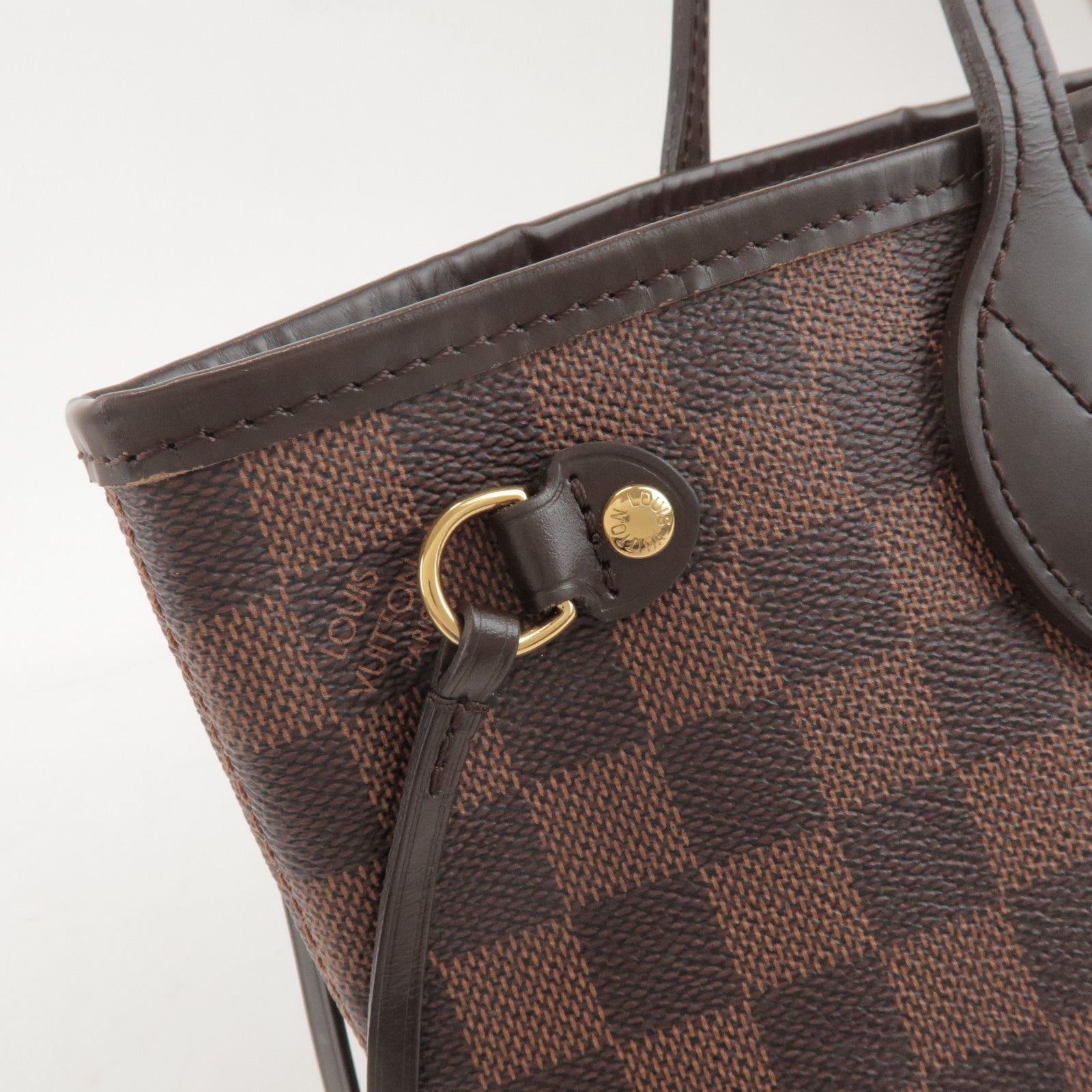 Louis Vuitton Damier Neverfull PM Canvas Tote Bag Brown N41359