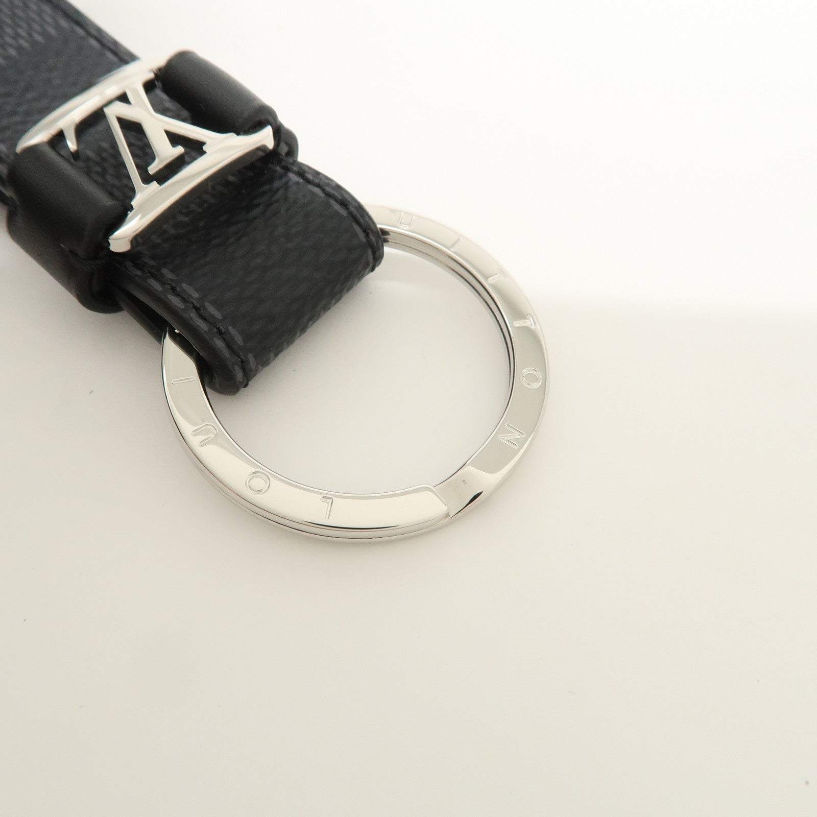 Louis Vuitton Damier Graphite Dragonne Key Chain Charm Grey M62706
