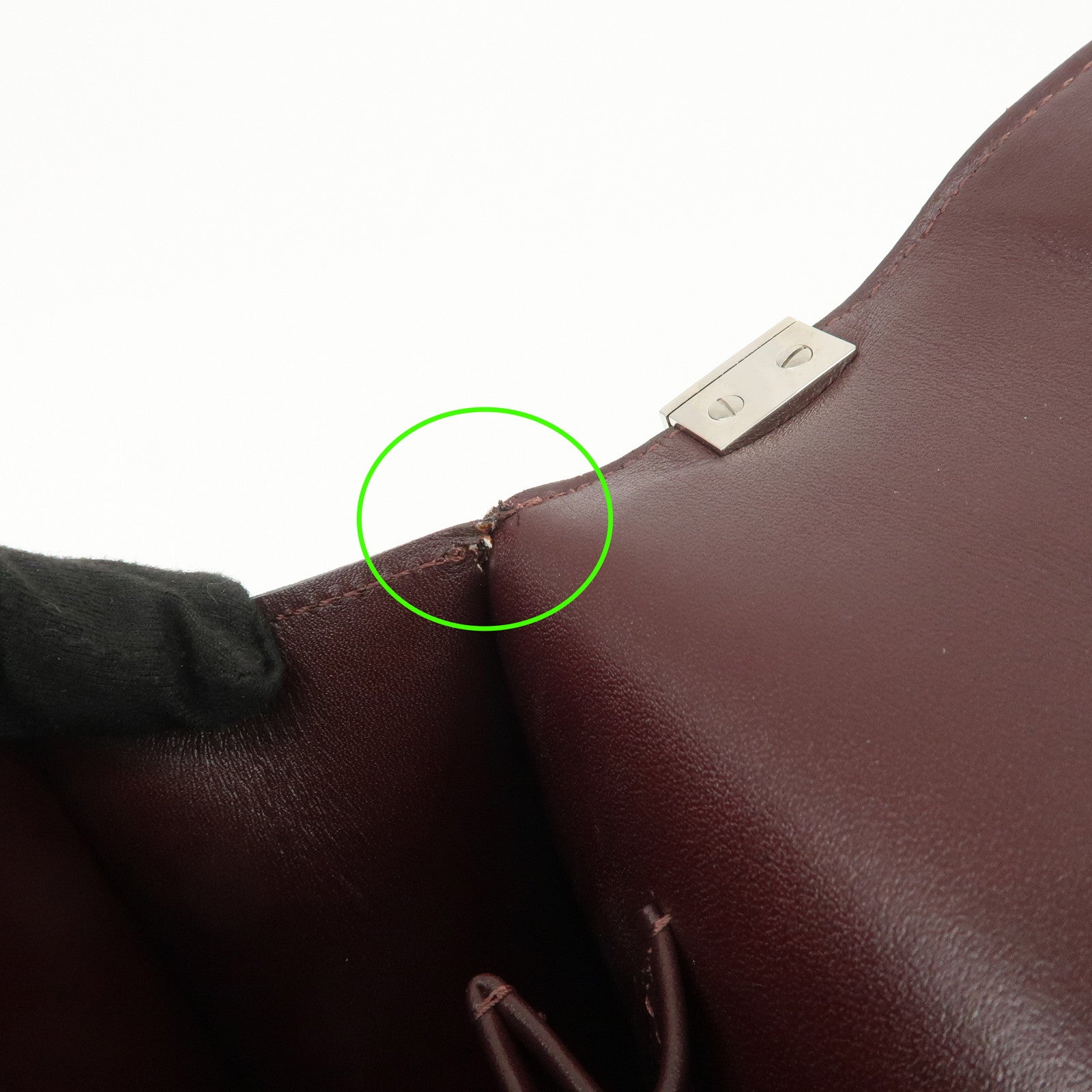 Louis Vuitton Damier Vernis Cabaret Shoulder Bag Carmine M92126