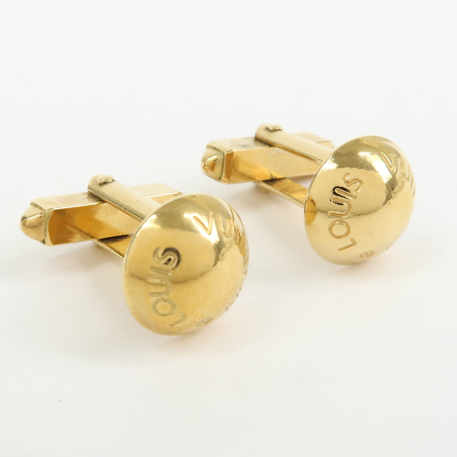 Louis Vuitton Taiga Boutons de Manchette Clous Cufflinks M30984