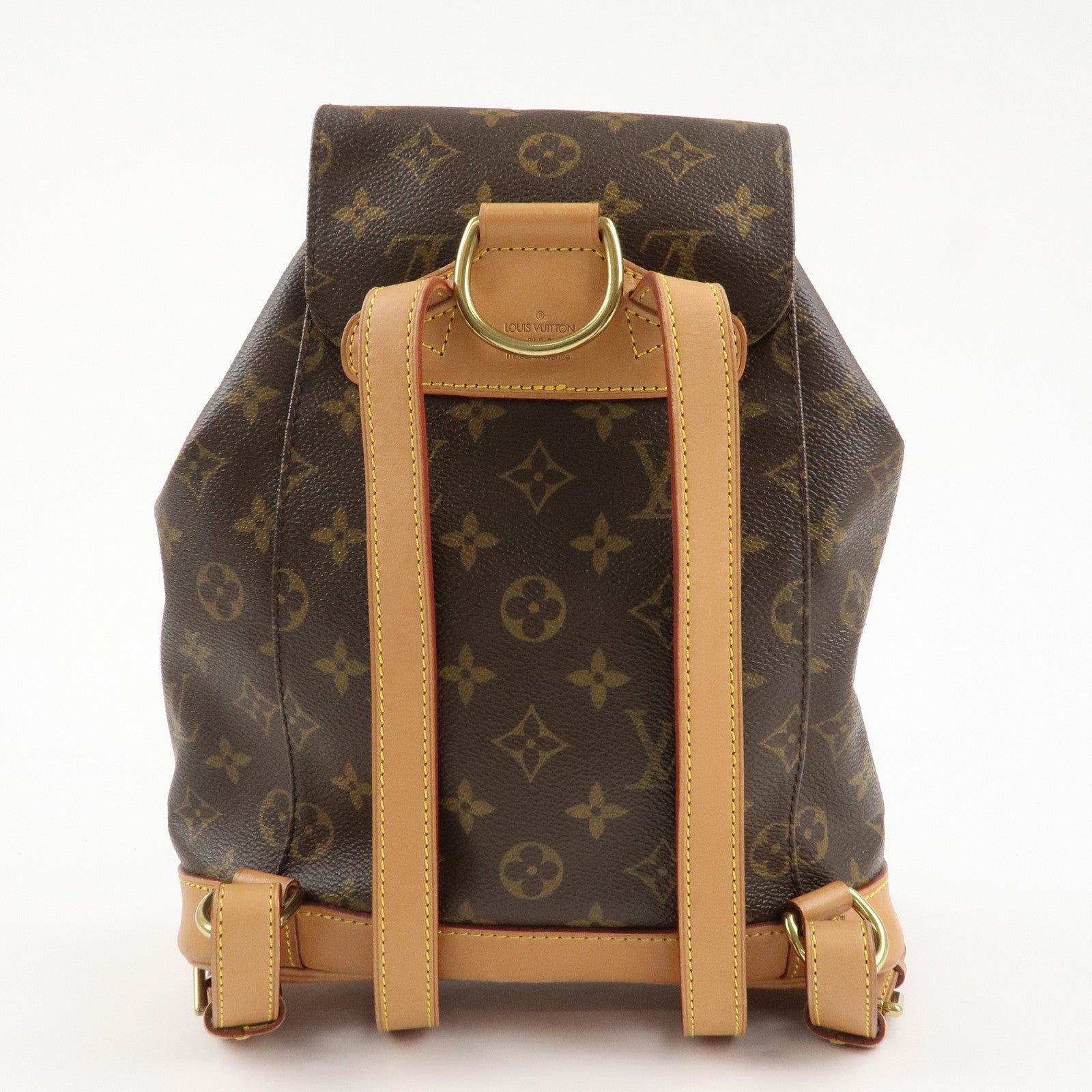 Louis Vuitton Monogram Montsouris MM Back Pack Ruck Sack M51136 Used