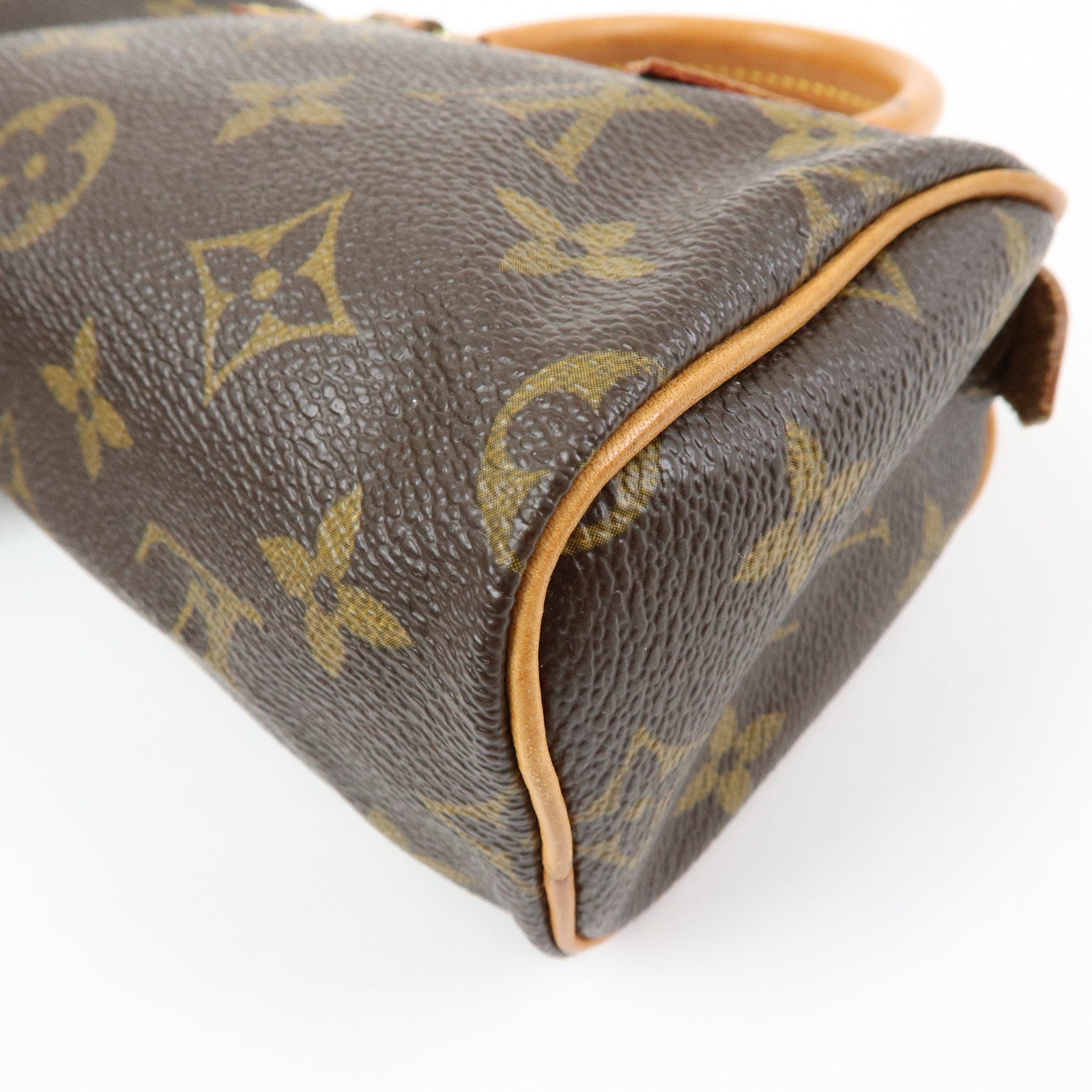 Louis Vuitton Monogram Mini Speedy Hand Shoulder Bag Brown M41534
