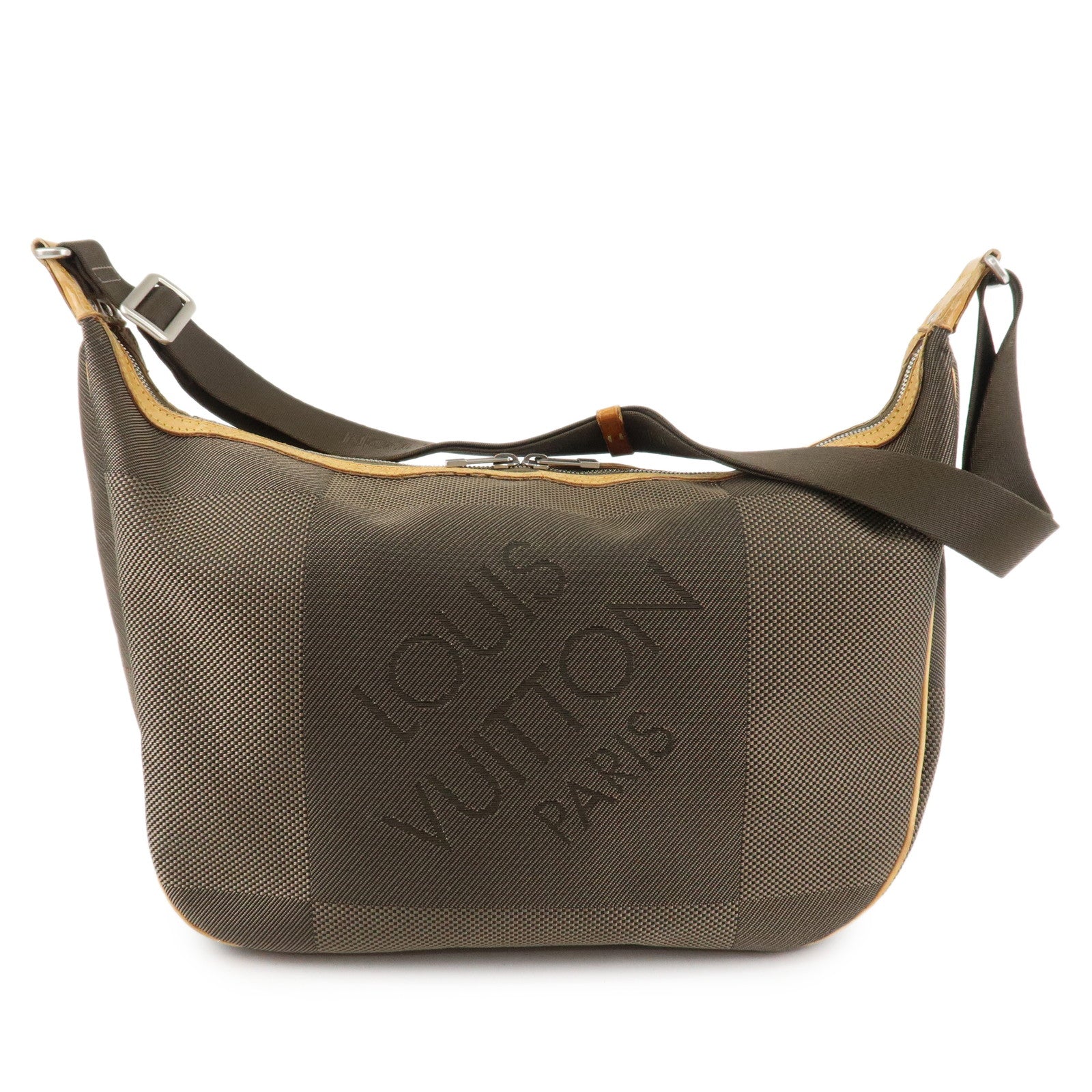 Louis Vuitton Damier Geant Explorer La Tour Shoulder Bag Terre M93615 Used