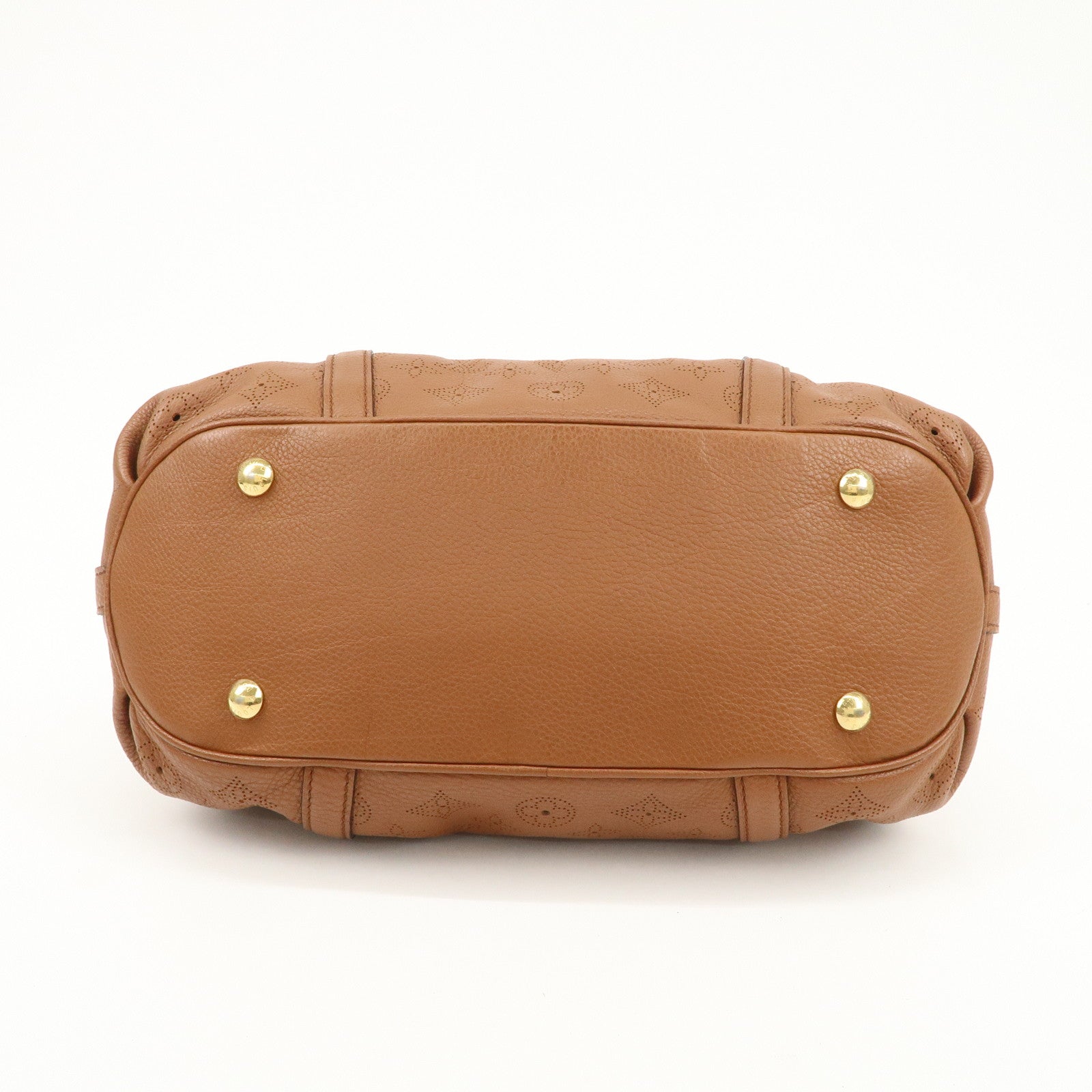 Louis Vuitton Monogram Mahina Luna PM Hand Bag Brown M97052 Used