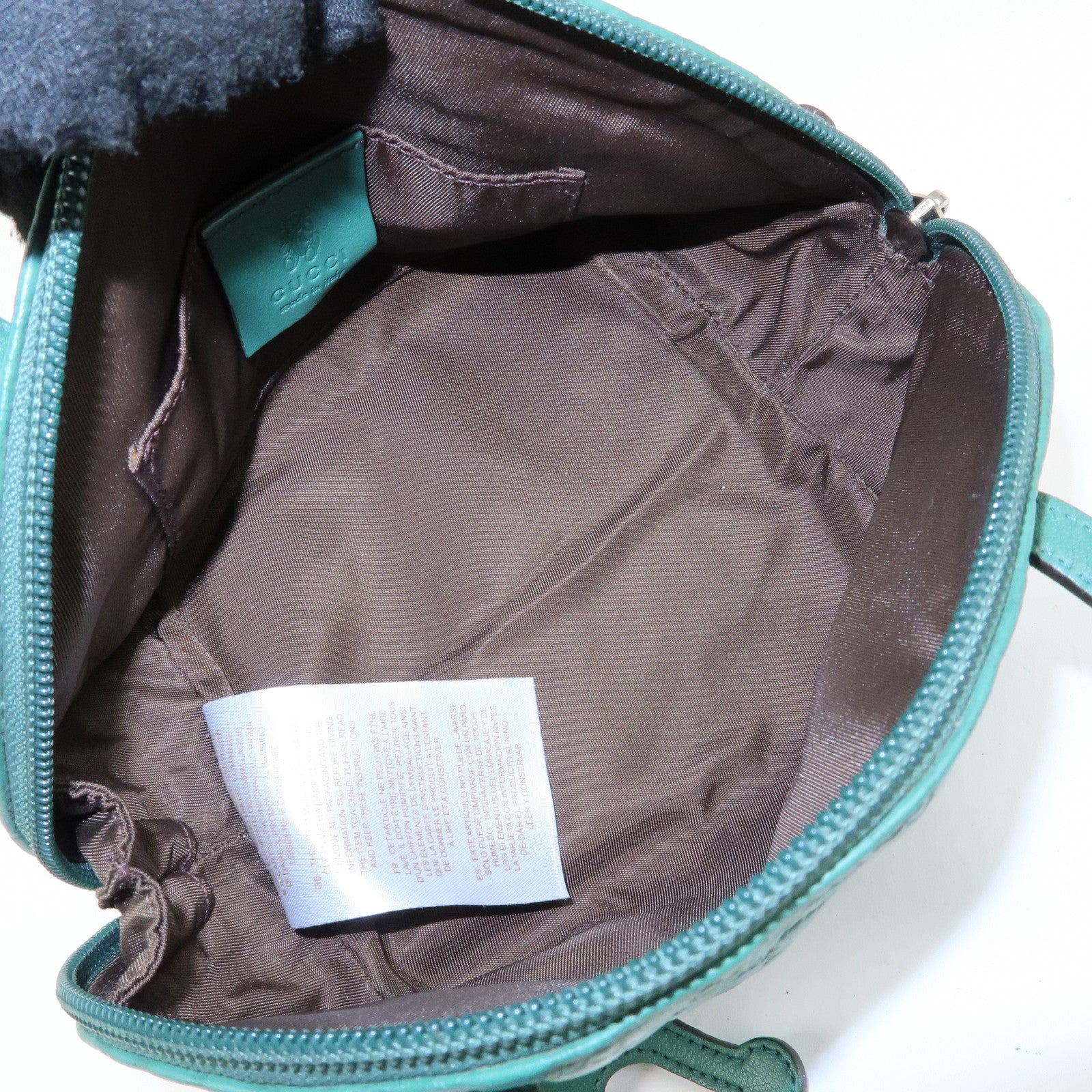 GUCCI Children’s Microguccissima Leather Hand Bag Frog Motif 340620