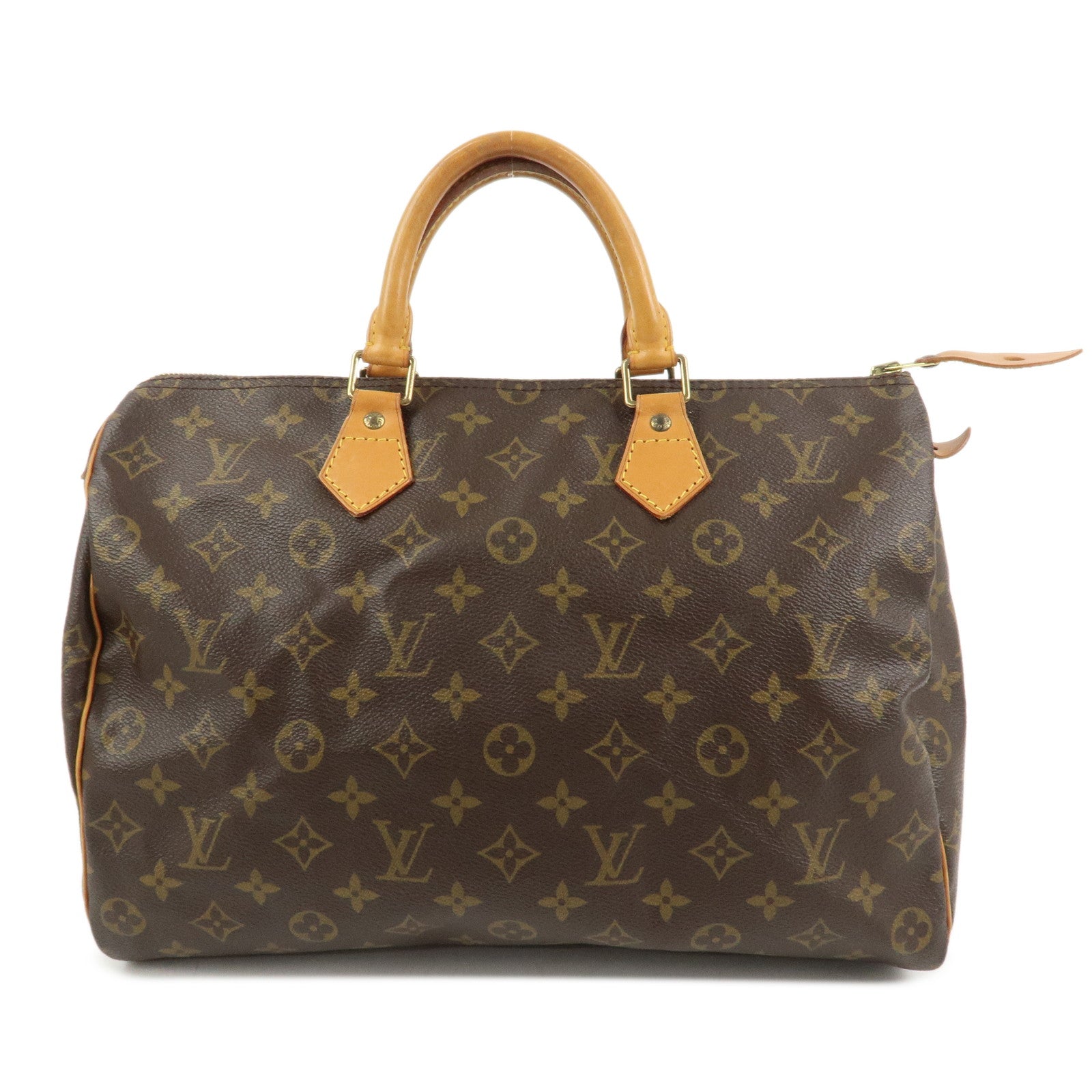 Louis Vuitton Monogram Canvas Speedy 35 Boston Bag Hand Bag M41524