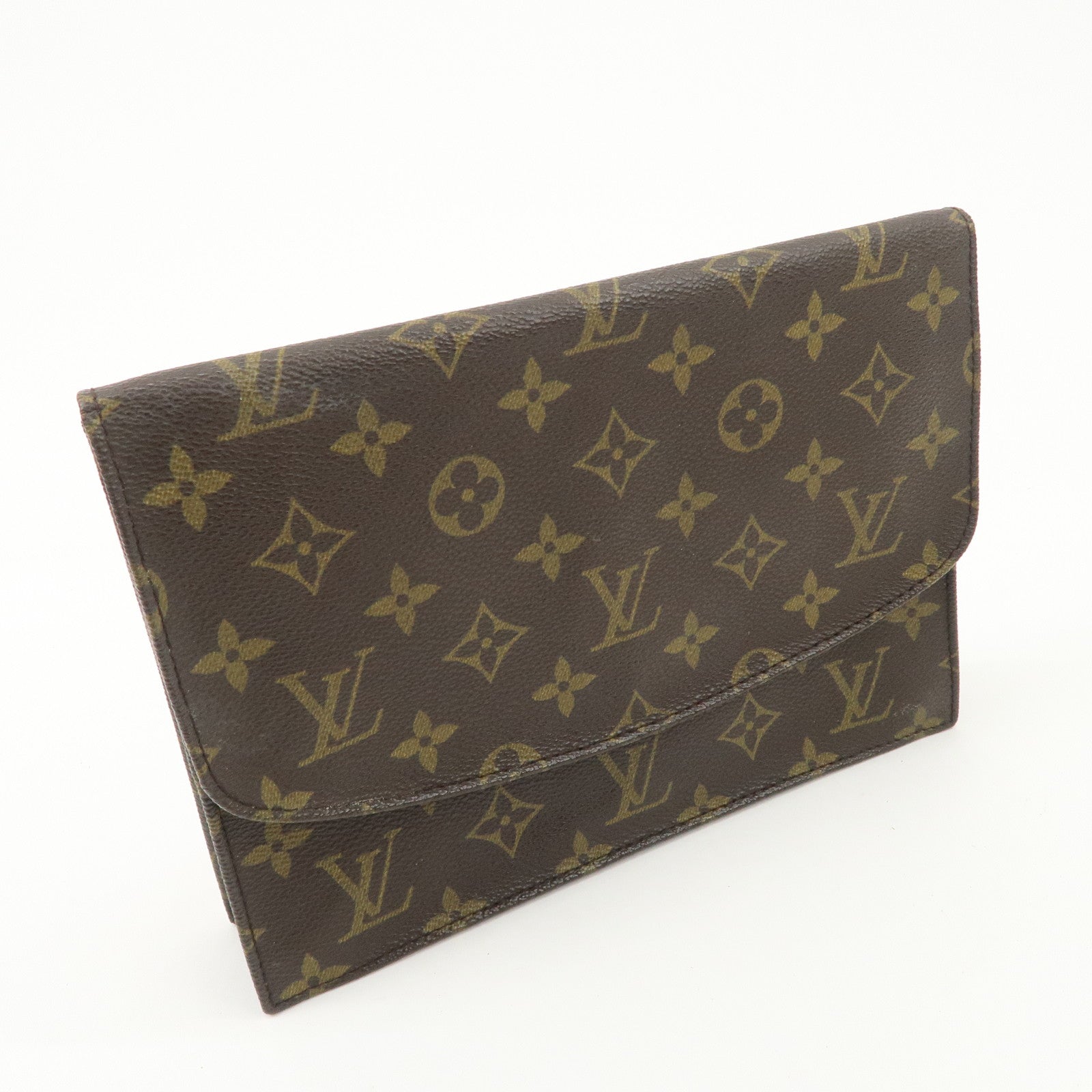 Louis Vuitton Monogram Pochette Lava 23 Clutch Bag M51940 Used