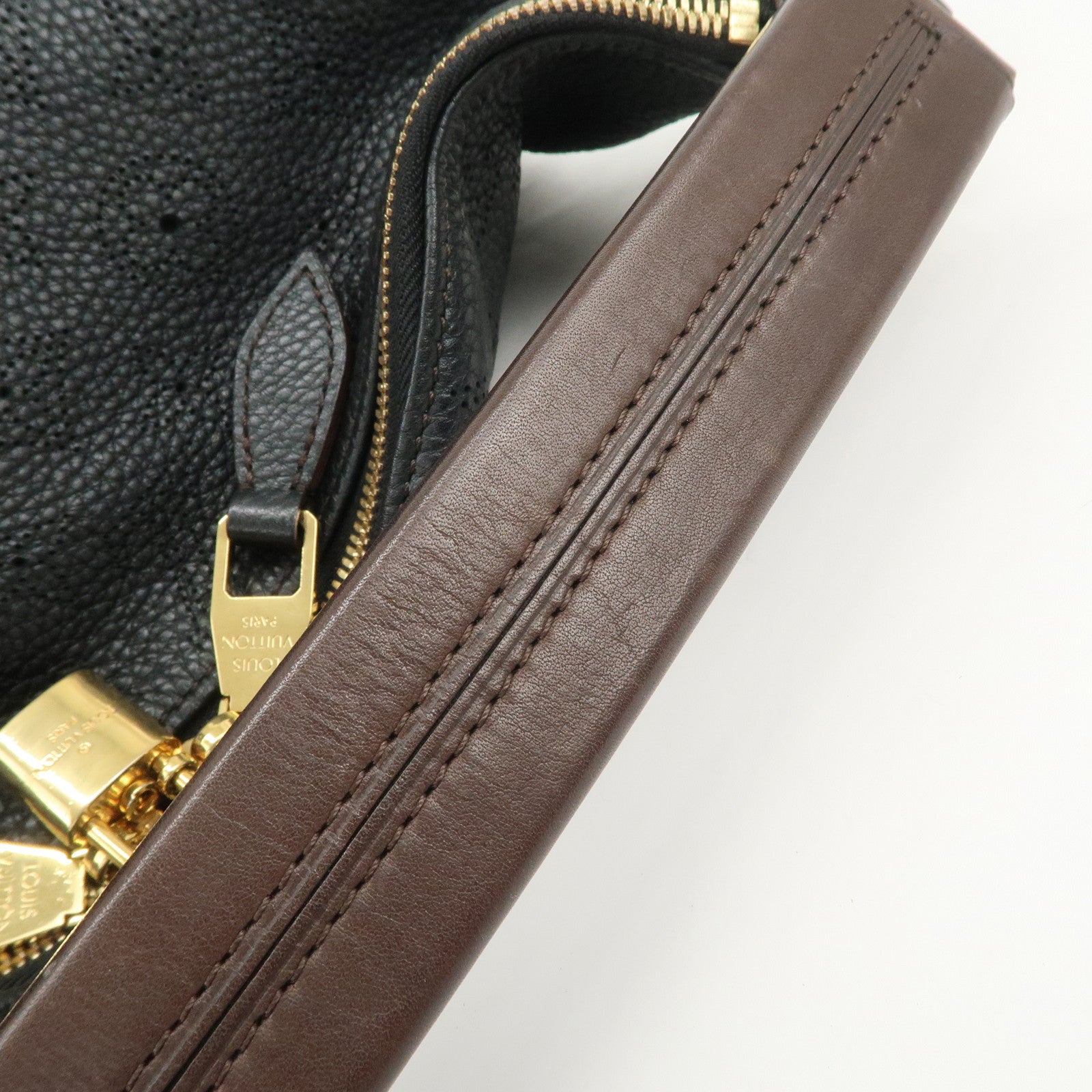 Louis Vuitton Monogram Mahina Selene PM Shoulder Bag Noir M94314