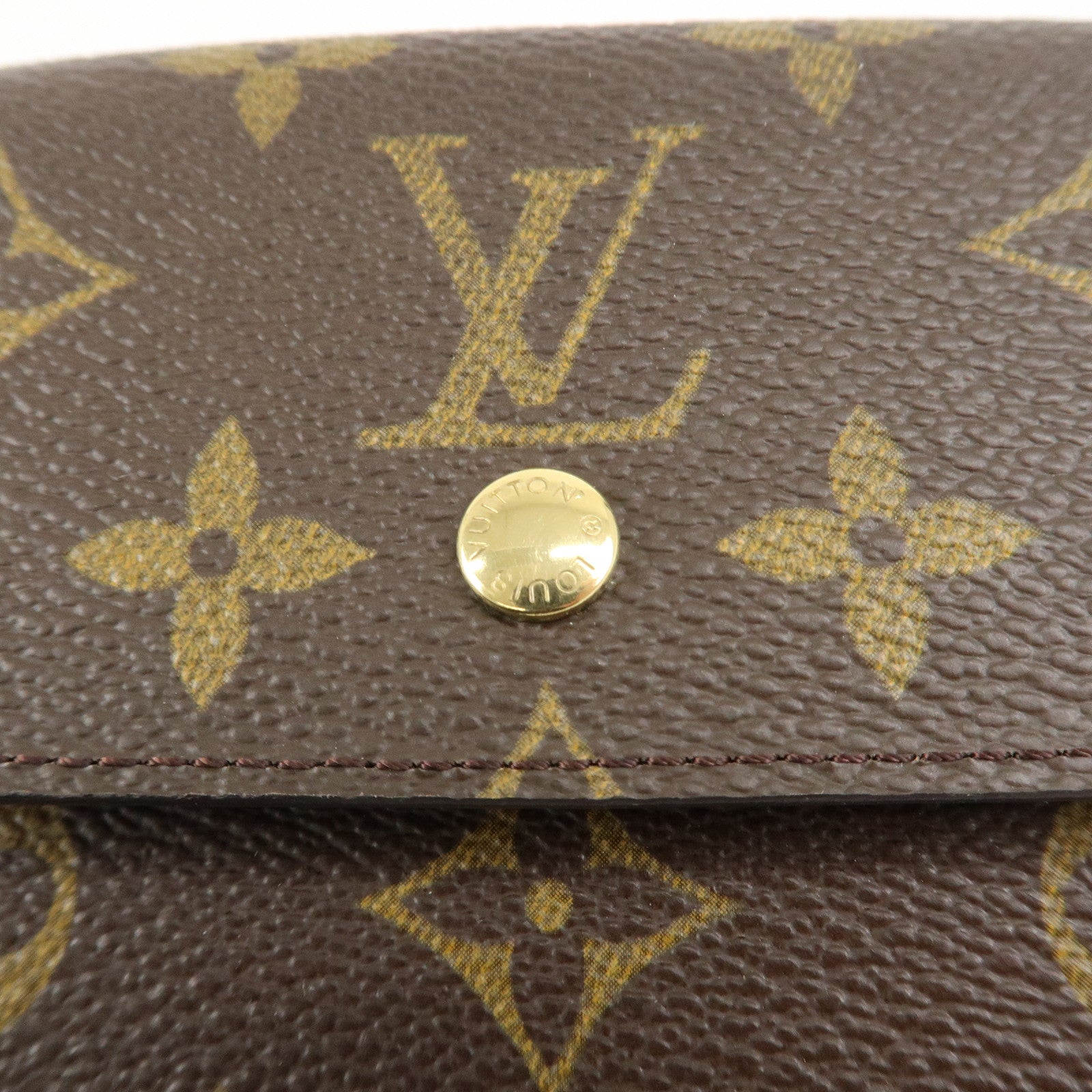 Louis Vuitton Monogram Porte Monnaie Billet Carte Credit Wallet M61652 Used