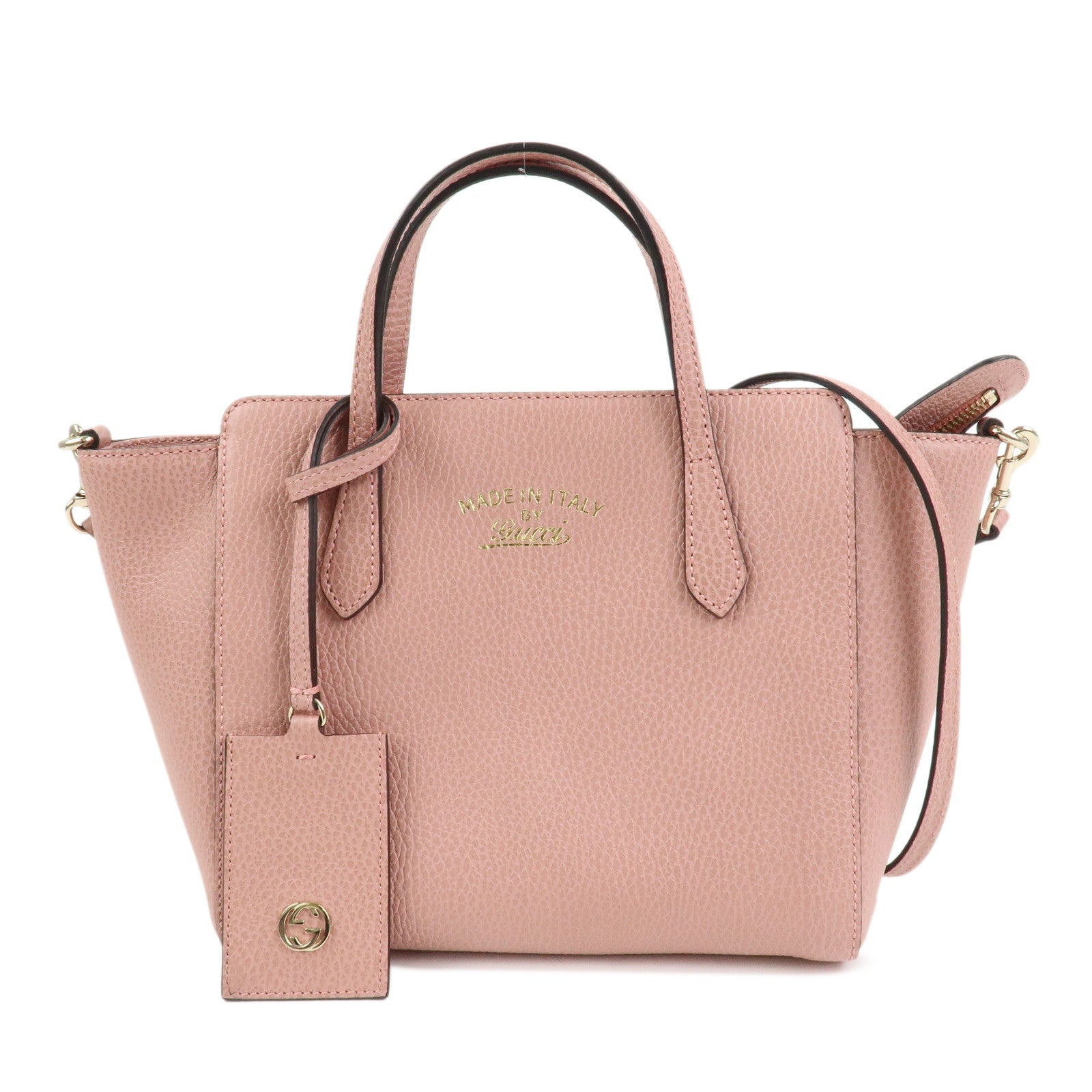 GUCCI Swing Mini GG Marmont 2Way Hand Bag Shoulder Bag Pink 368827