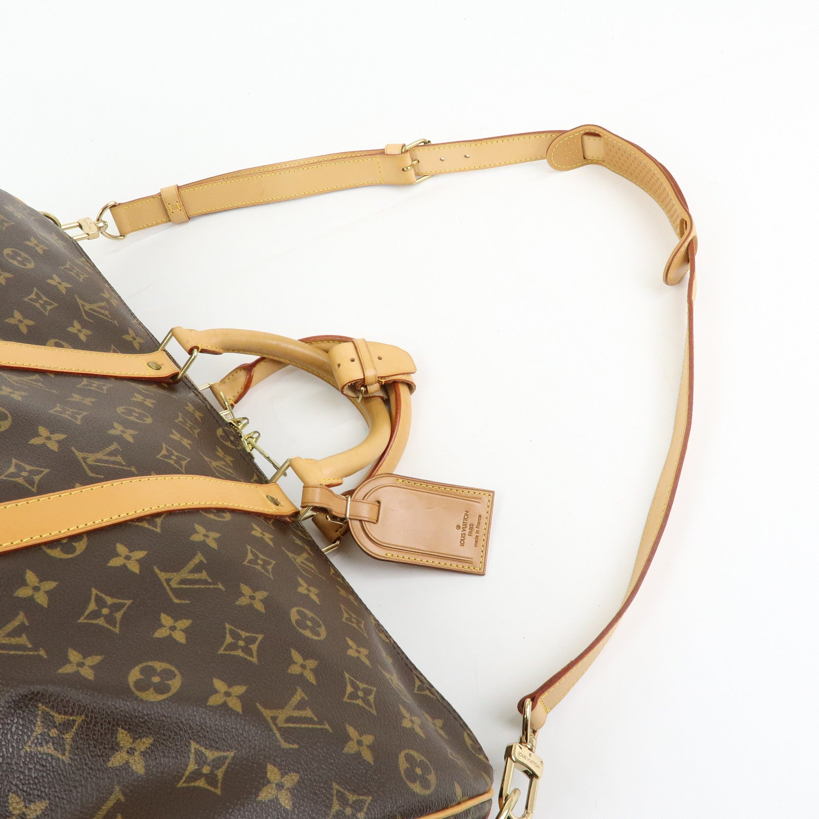 Louis Vuitton Monogram Keep All Bandouliere 50 Boston Bag M41416