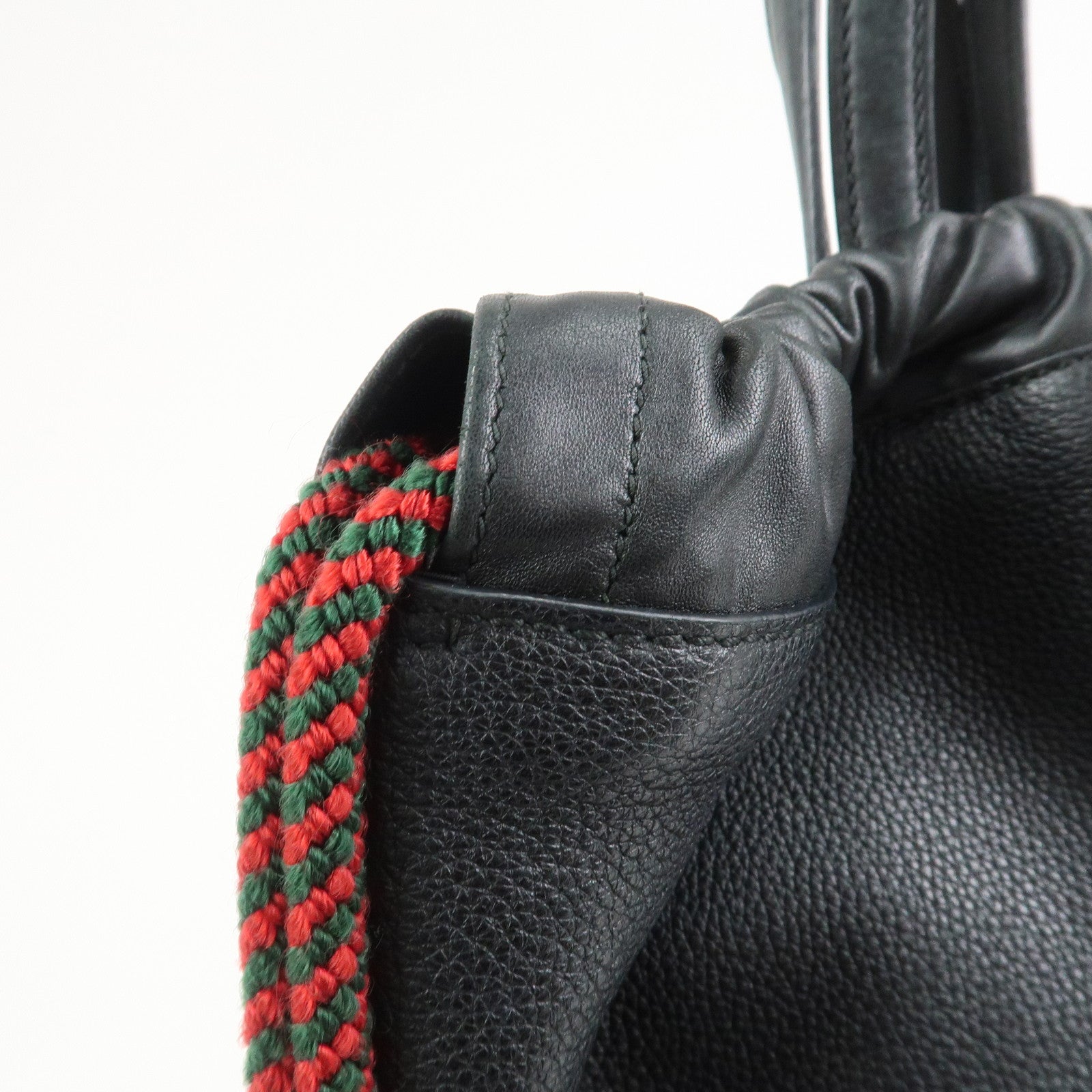 GUCCI Sherry Leather Backpack Rucksack Black 516639