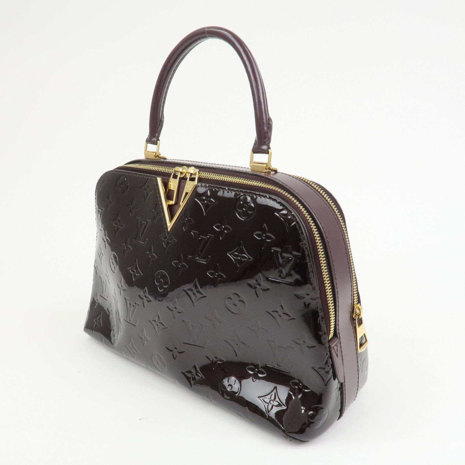 Louis Vuitton Monogram Vernis Melrose 2Way Hand Bag Amarante M42693