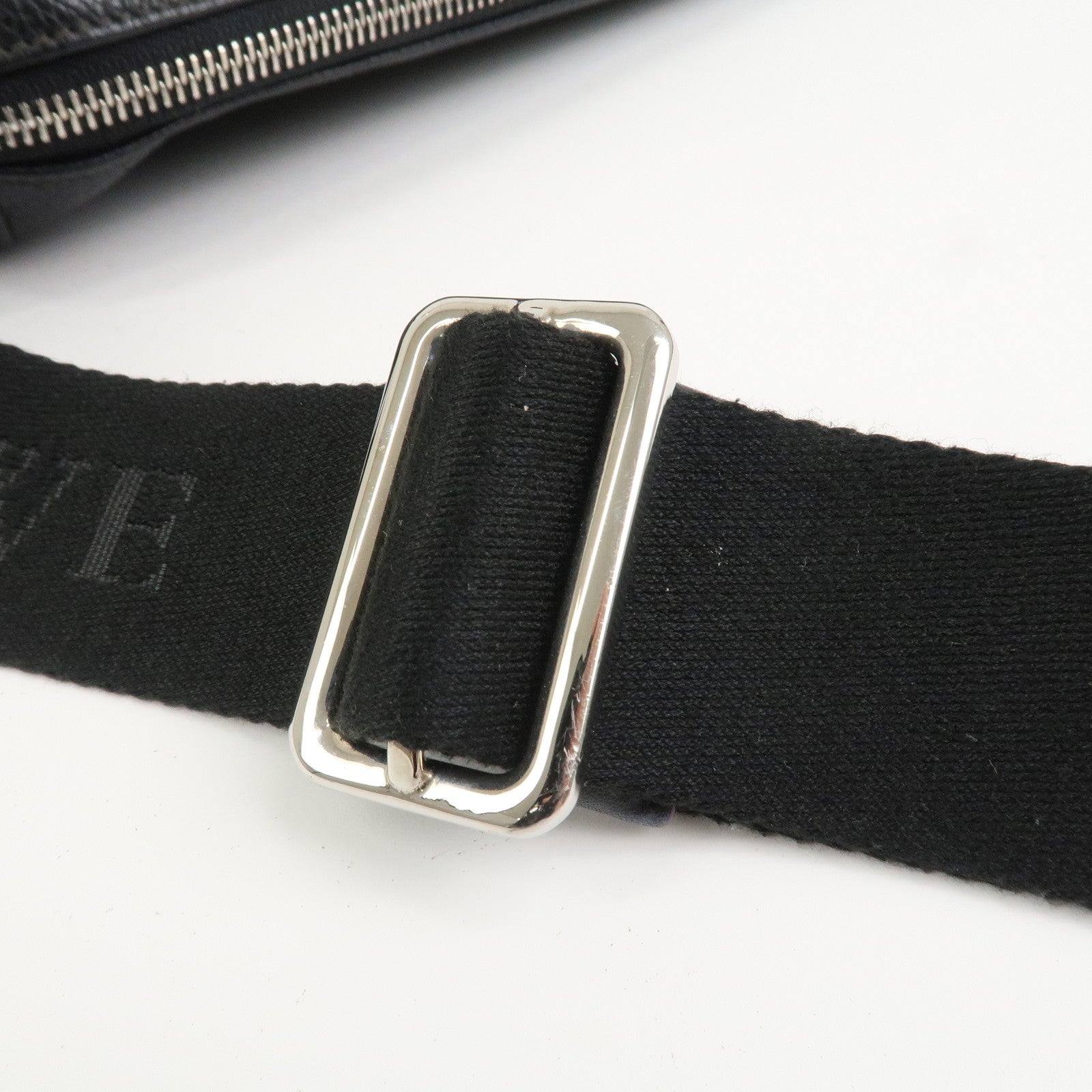 LOEWE Anagram Leather Shoulder Bag Crossbody Bag Black