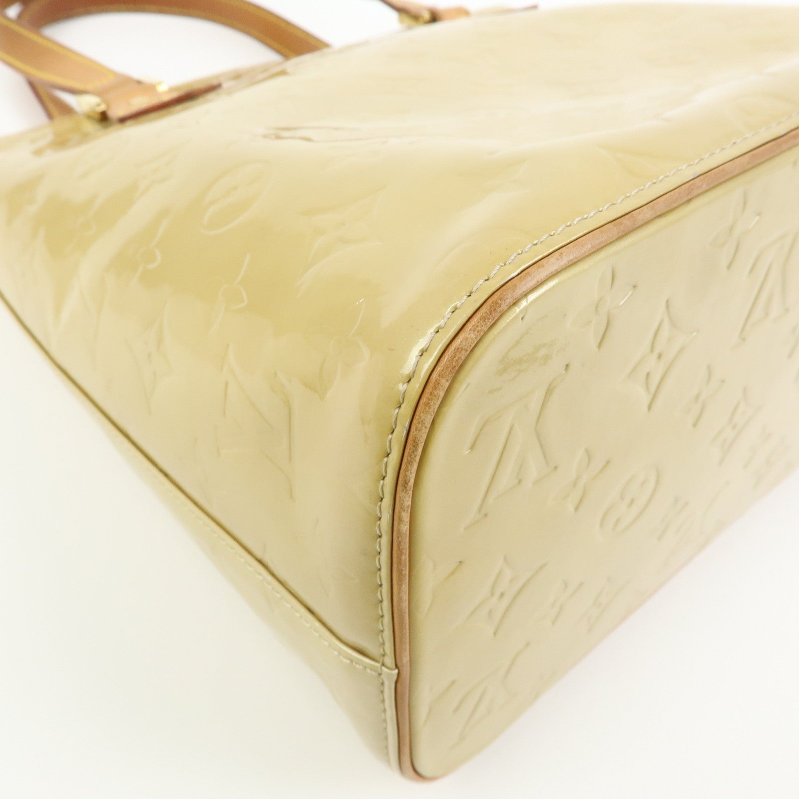 Louis Vuitton Monogram Vernis Houston Tote Hand Bag Beige M91004