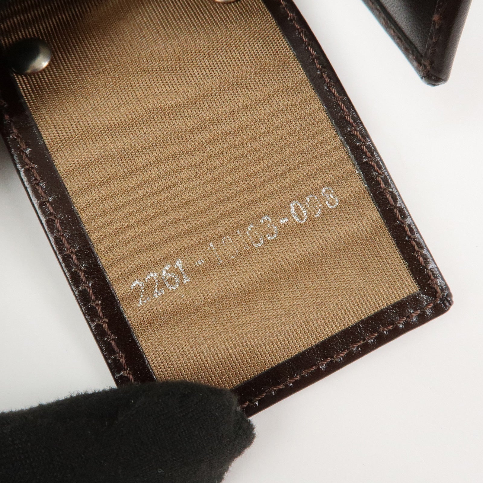 FENDI Zucca Canvas Leather 6 Ring Key Case Key Holder Brown 10163