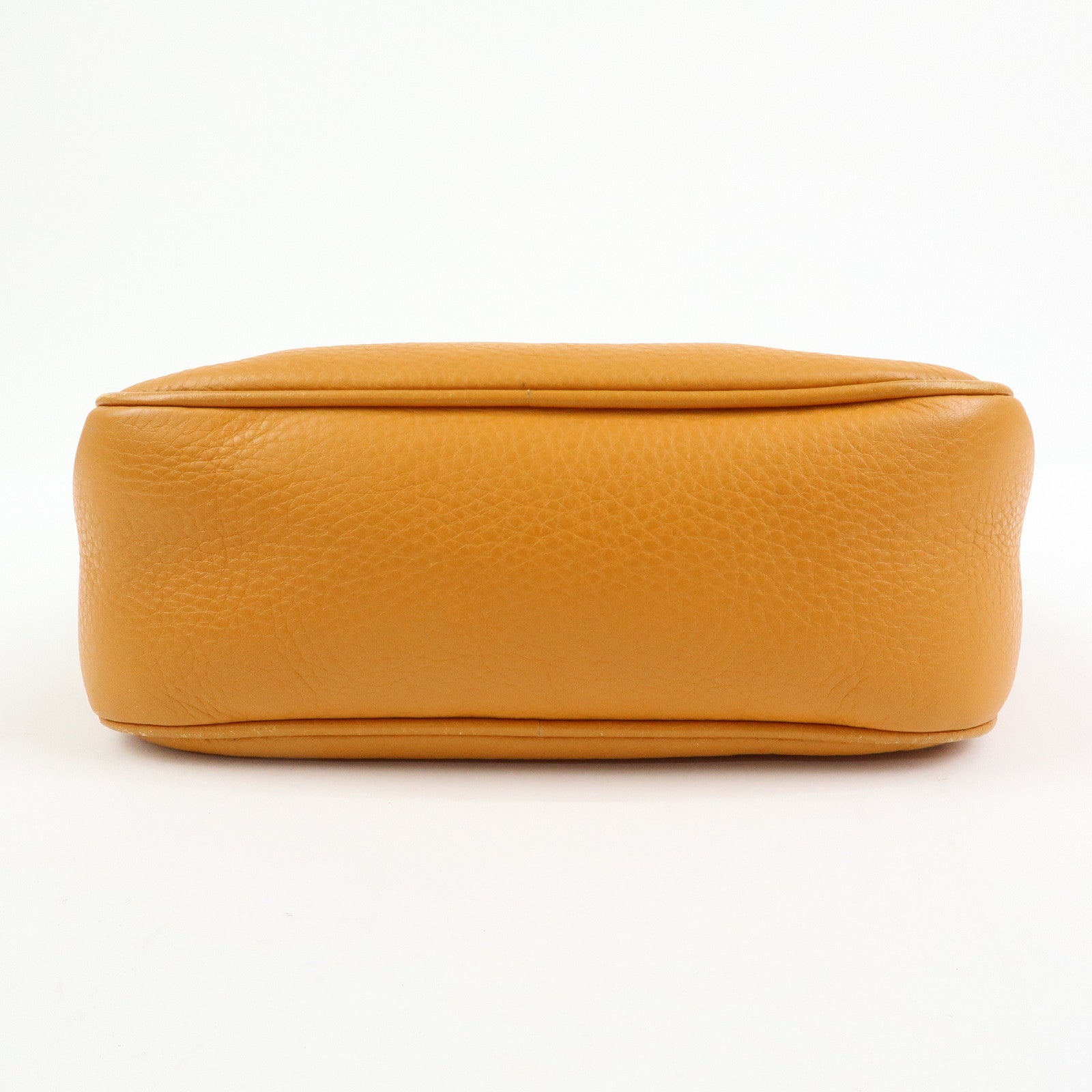 GUCCI SOHO Leather Shoulder Bag Crossbody Bag Orange 308864