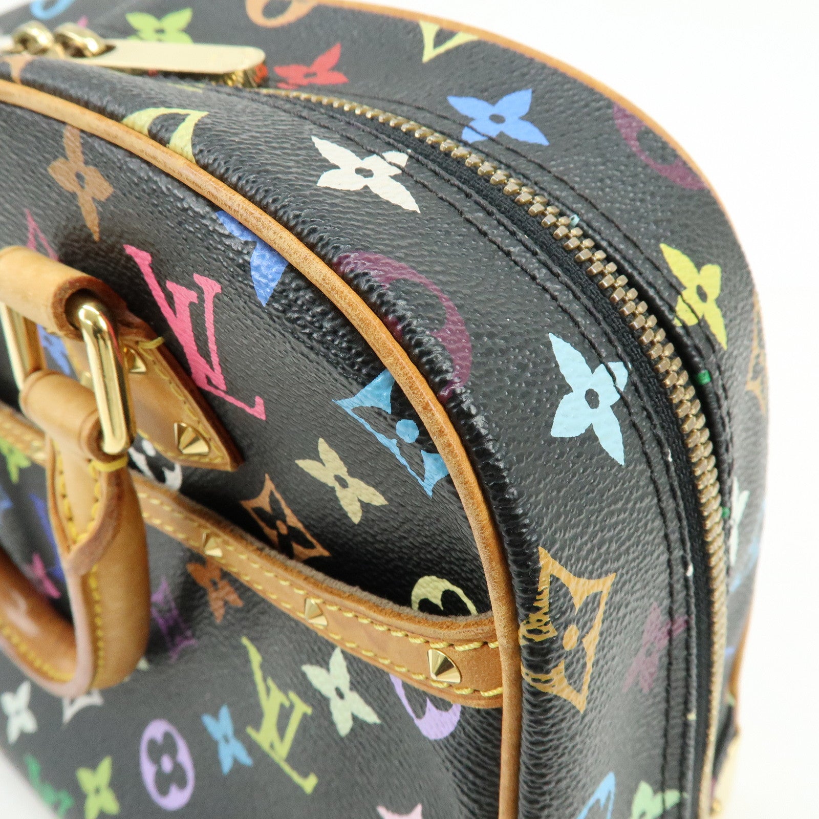 Louis Vuitton Monogram Trouville Multicolor Hand Bag Noir M92662