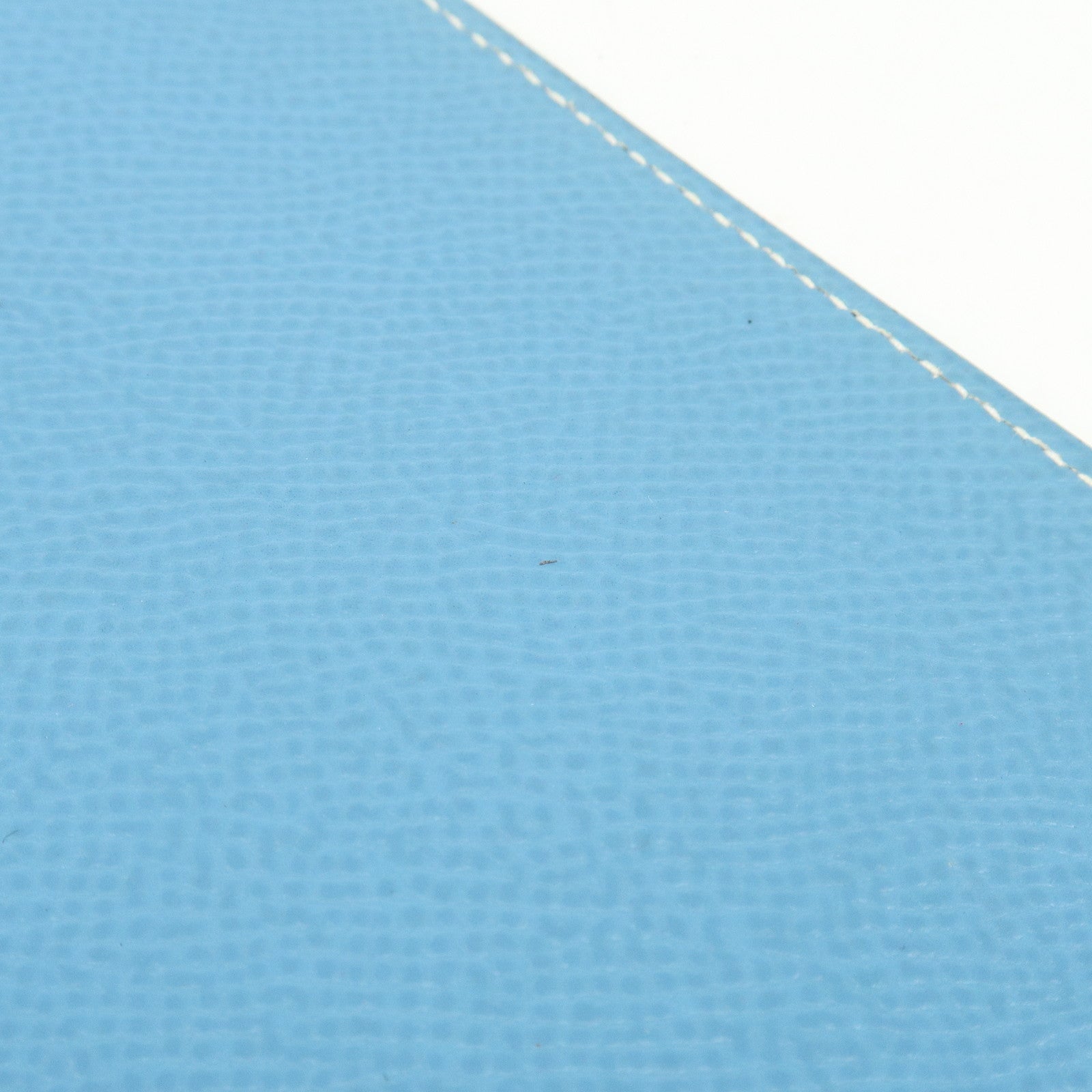 HERMES Globe Trotter Veau Epsom Planner Cover □H Stamped Blue Jean