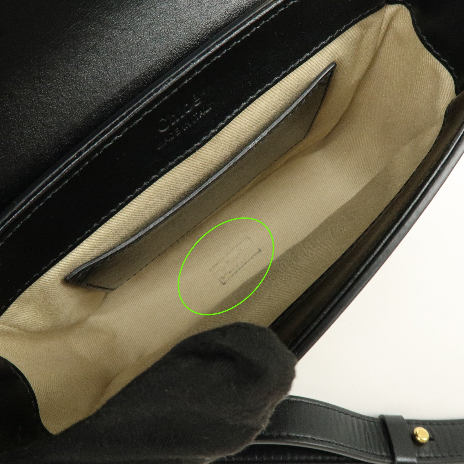 Chloe See By Chloe Leather 2Way Bag Shoulder Bag Hand Bag Black