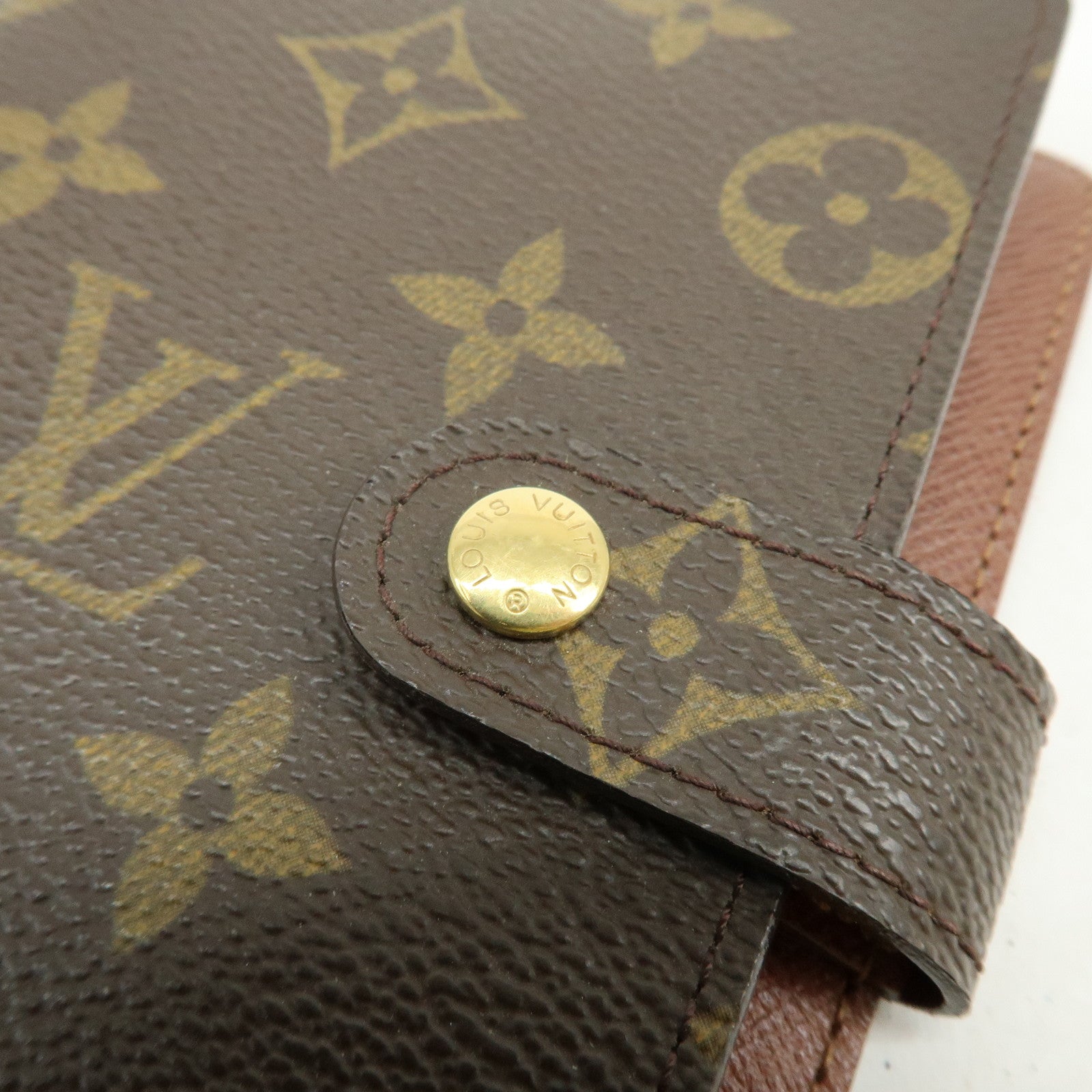 Louis Vuitton Monogram Agenda PM Planner Cover Brown R20005