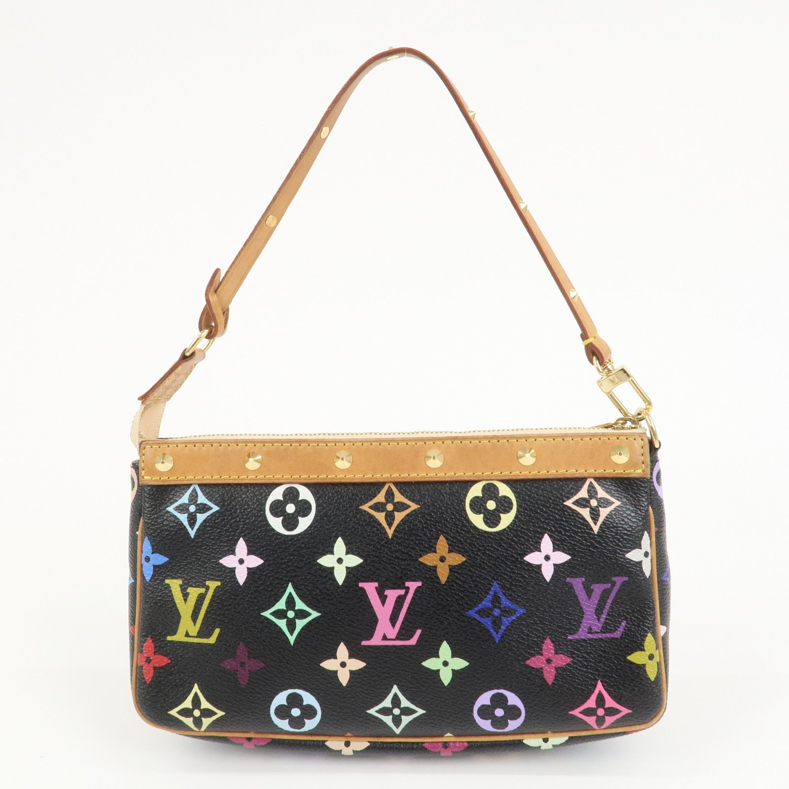 Louis Vuitton Monogram Pochette Accessoires Multicolor Noir M92648
