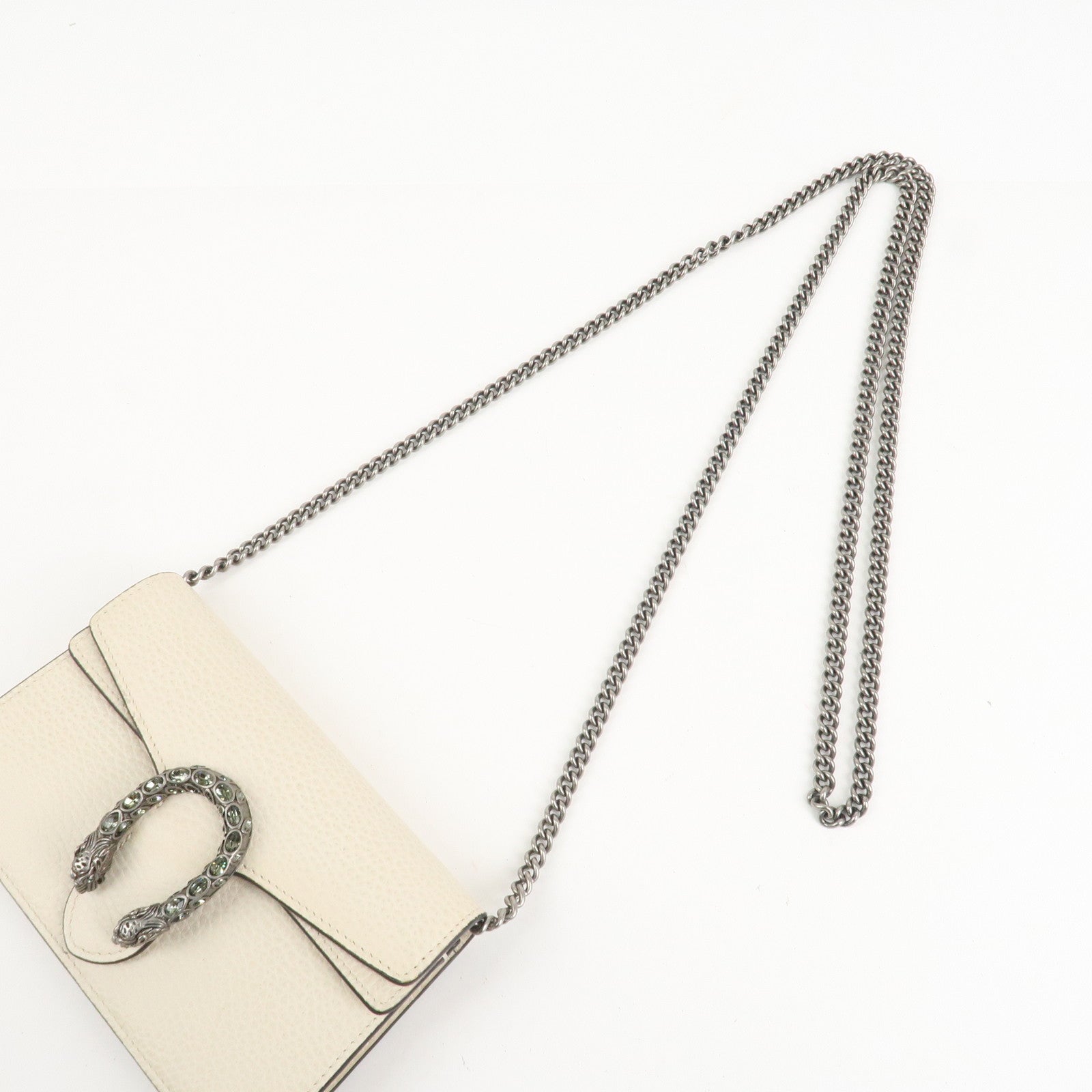 GUCCI Dionysus Super Mini Bag Leather Chain Shoulder Bag 476432 Used