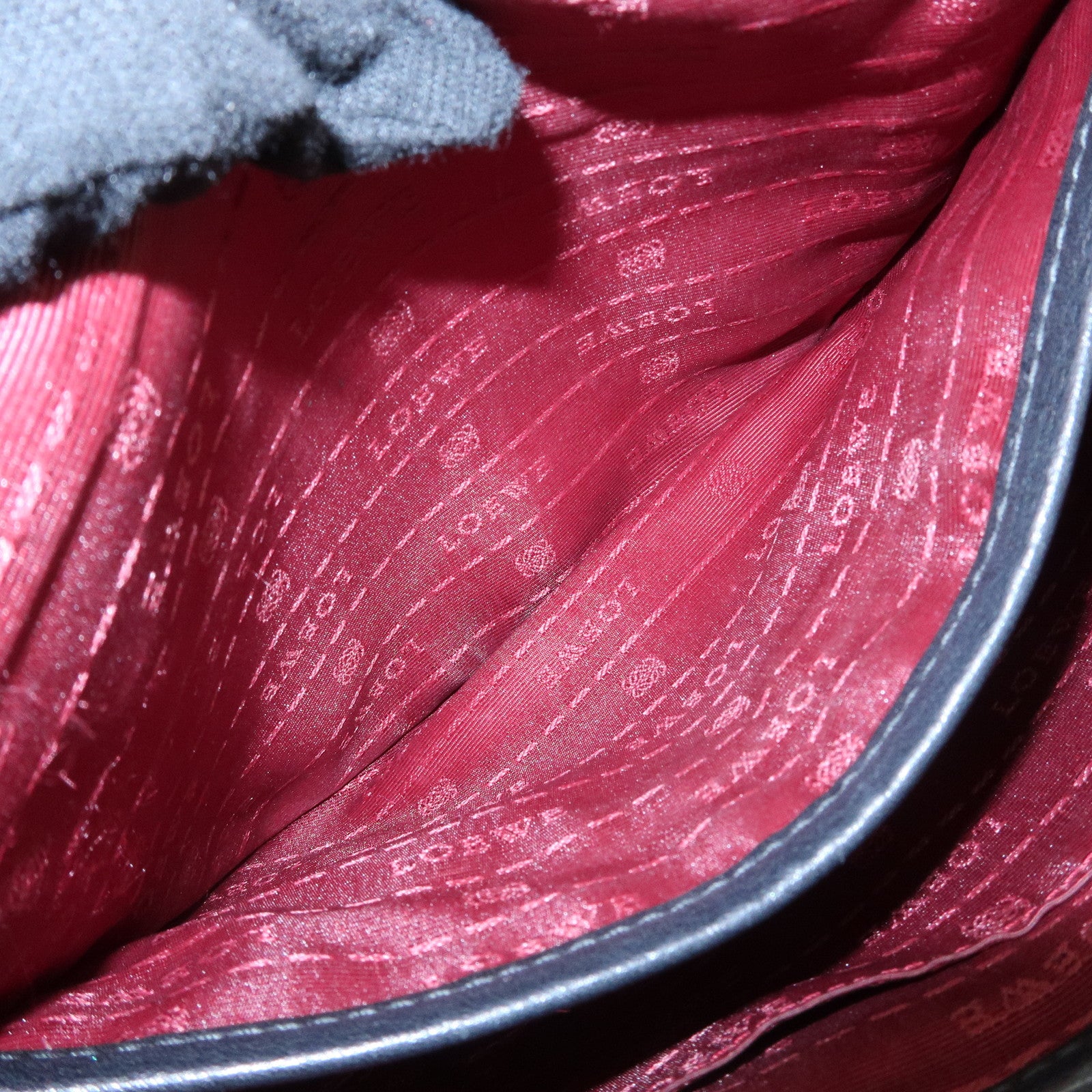 LOEWE Heritage Leather Shoulder Bag Crossbody Bag Black Used