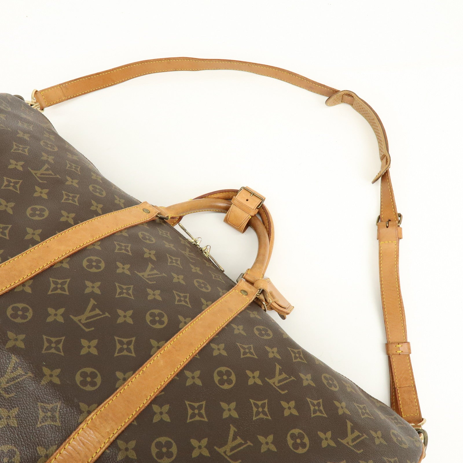 Louis Vuitton Monogram Keep All Bandouliere 60 Boston Bag M41412