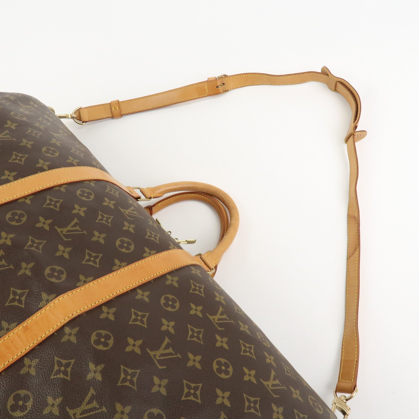 Louis Vuitton Monogram Keep All Bandouliere 60 Boston Bag M41412