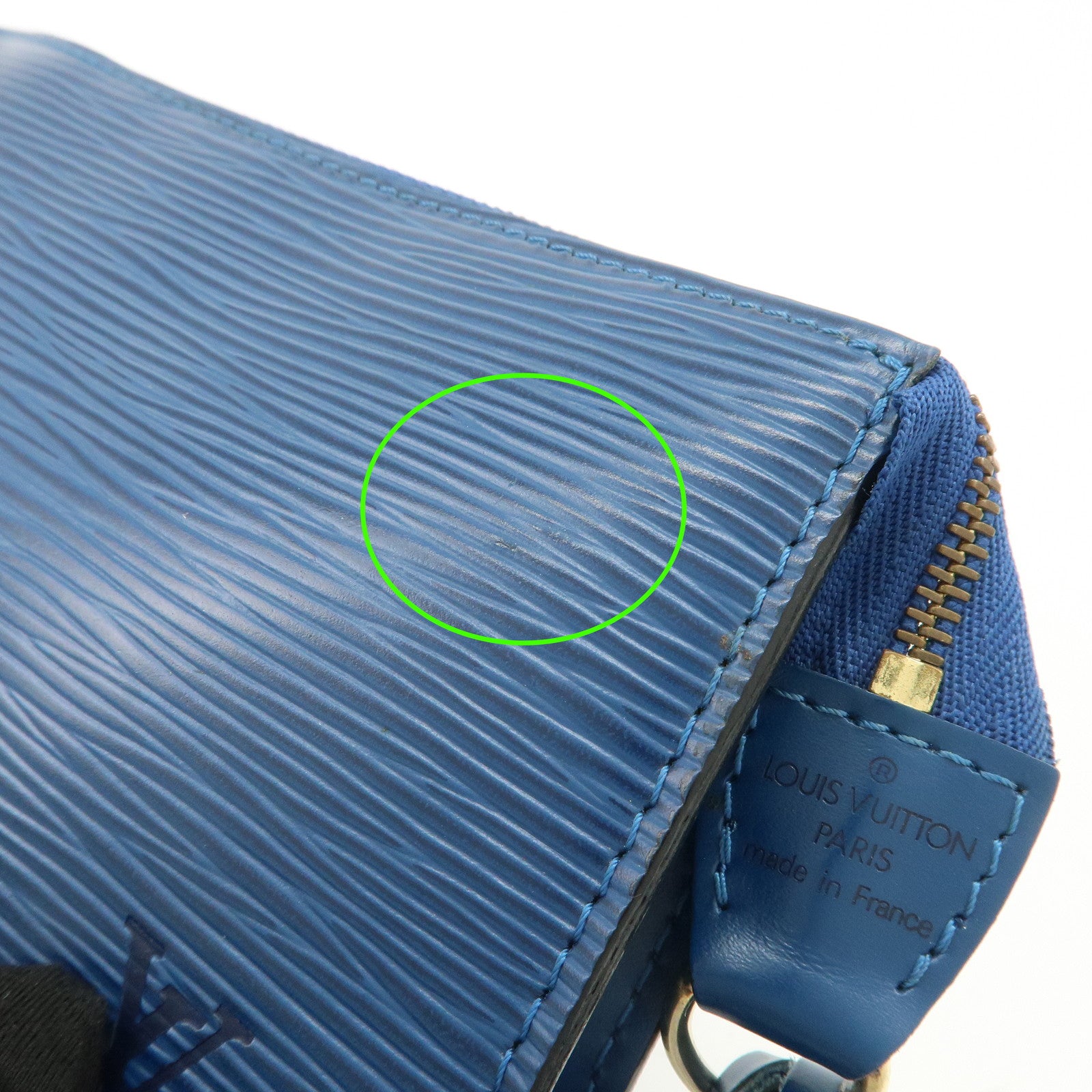 Louis Vuitton Epi Pochette Accessoires Pouch Toledo Blue M52945