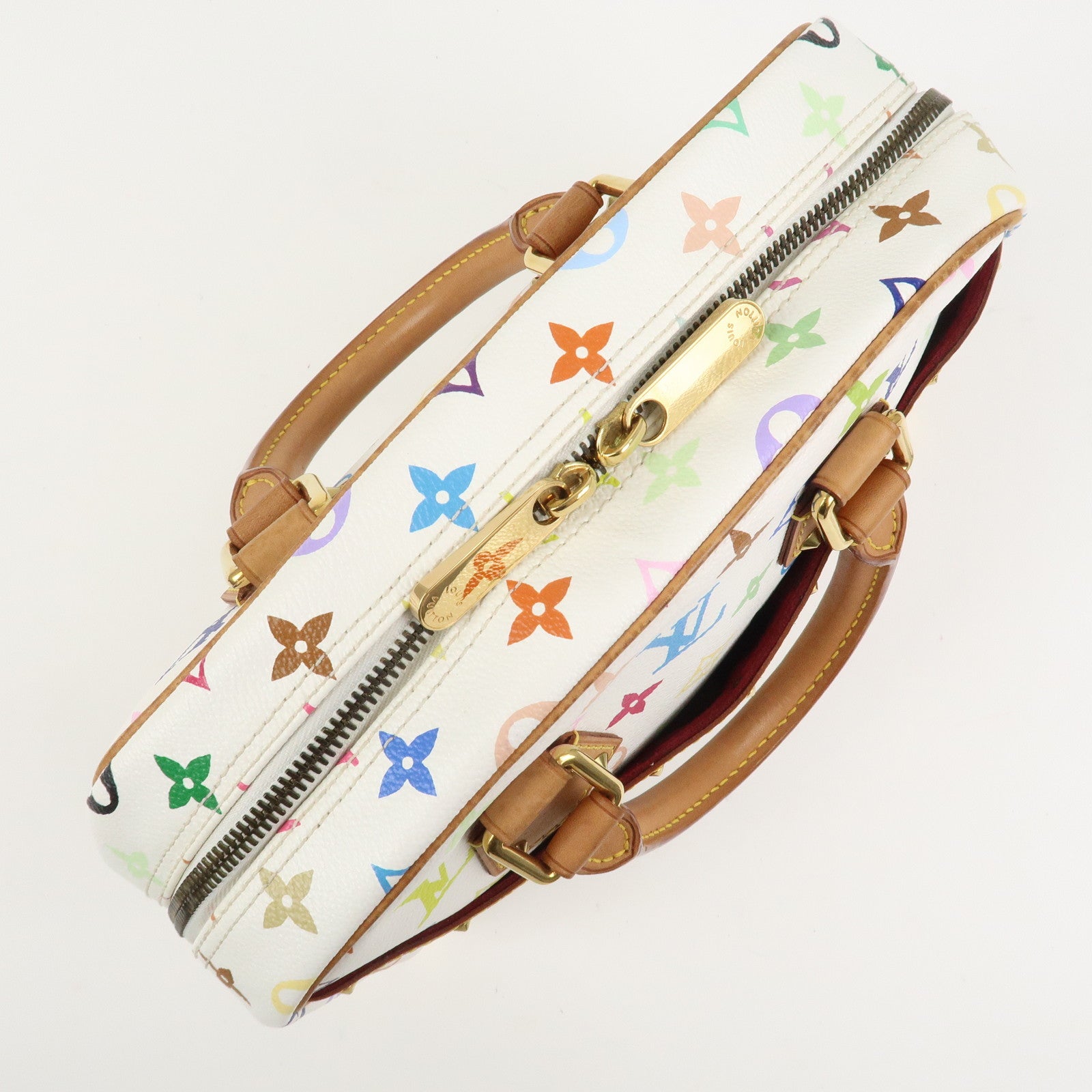 Louis Vuitton Monogram Multicolor Trouville Hand Bag Blanc M92663