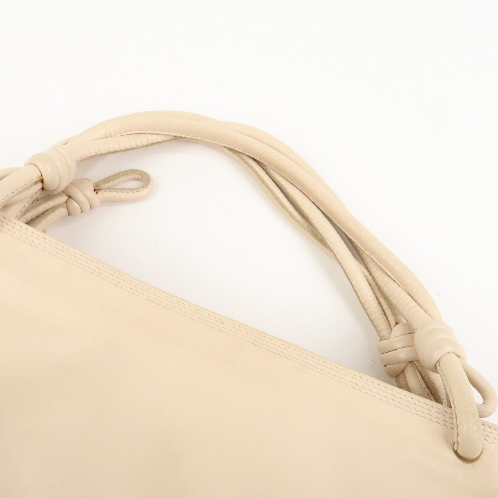 LOEWE Anagram Nappa Leather Hand Bag Shoulder Bag Beige