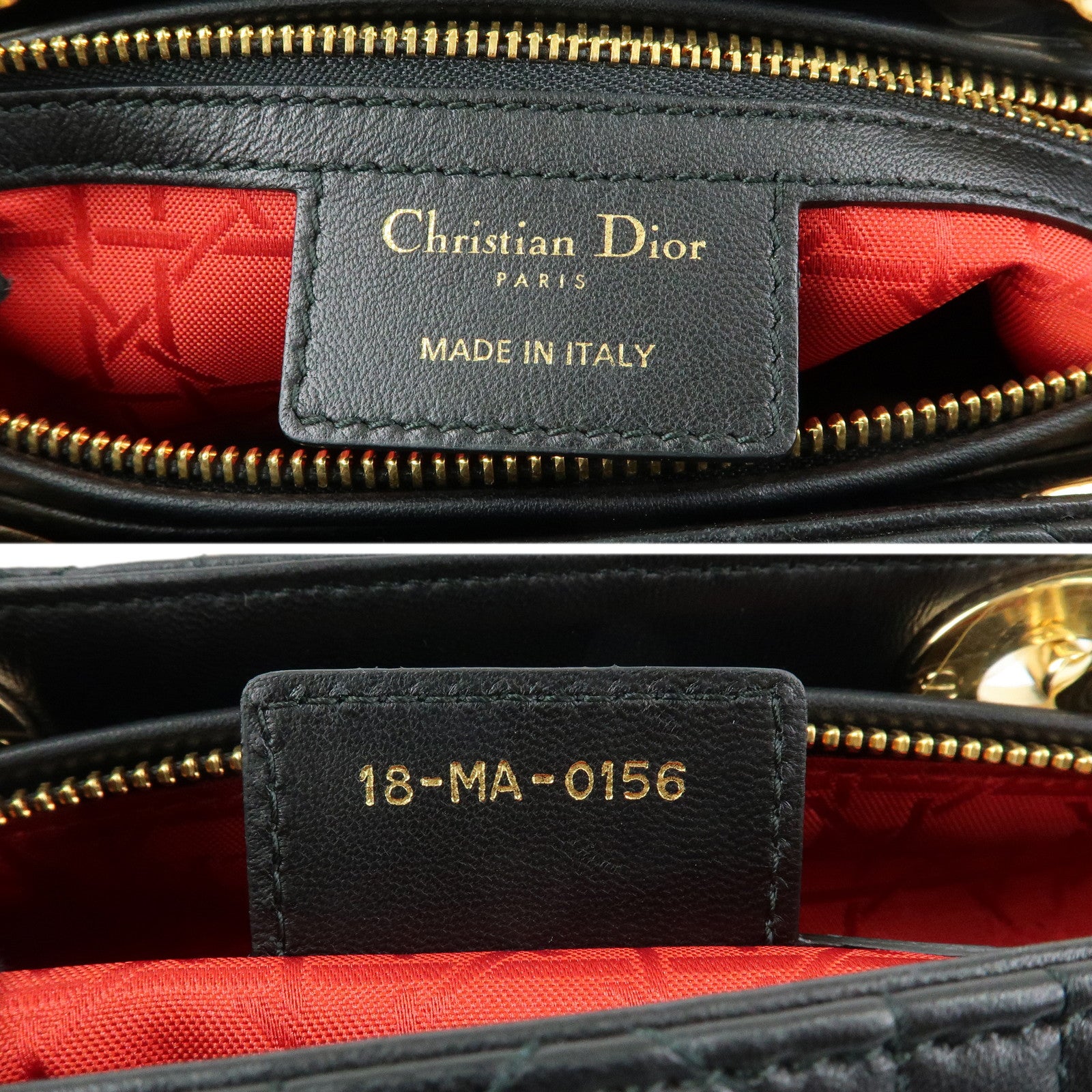Christian Dior Lady Dior Cannage Leather 2Way Hand Shoulder Bag