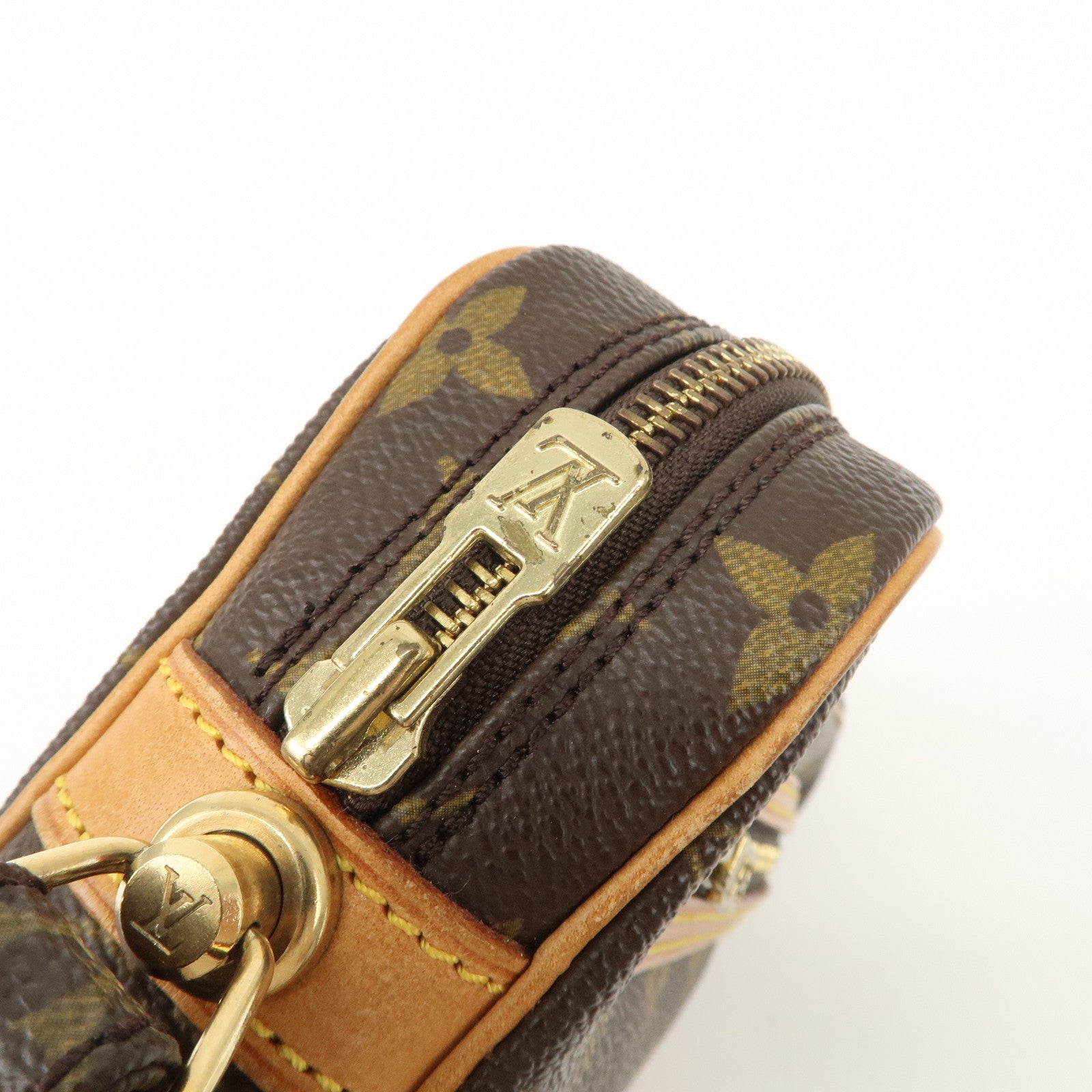 Louis Vuitton Monogram Marly Dragonne GM Clutch Bag Brown M51825 Used