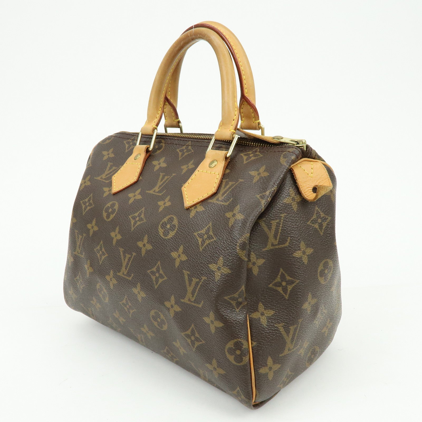 Louis Vuitton Monogram Speedy 25 Boston Bag Hand Bag Brown M41528