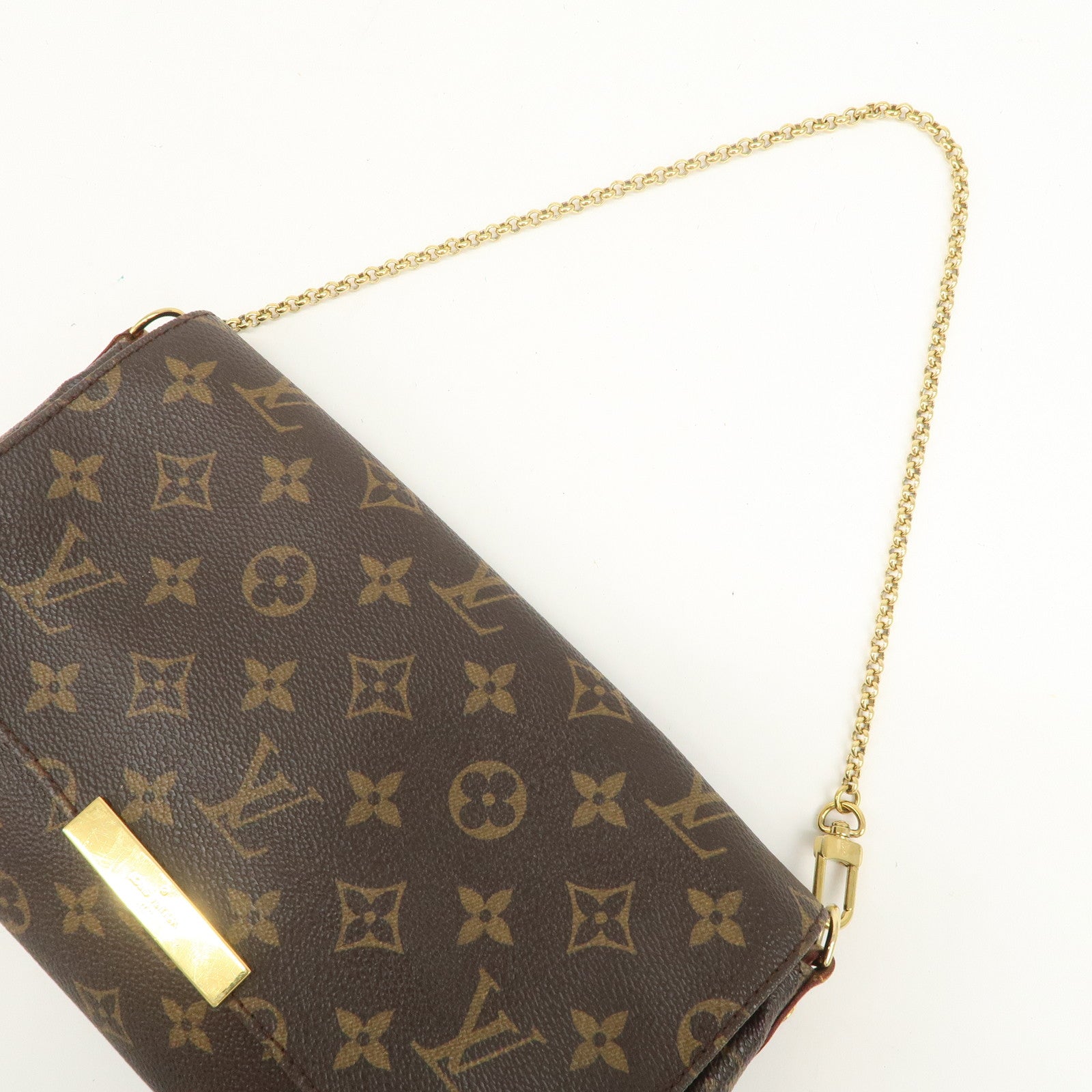 Louis Vuitton Monogram Favorite MM Shoulder Bag Brown M40718