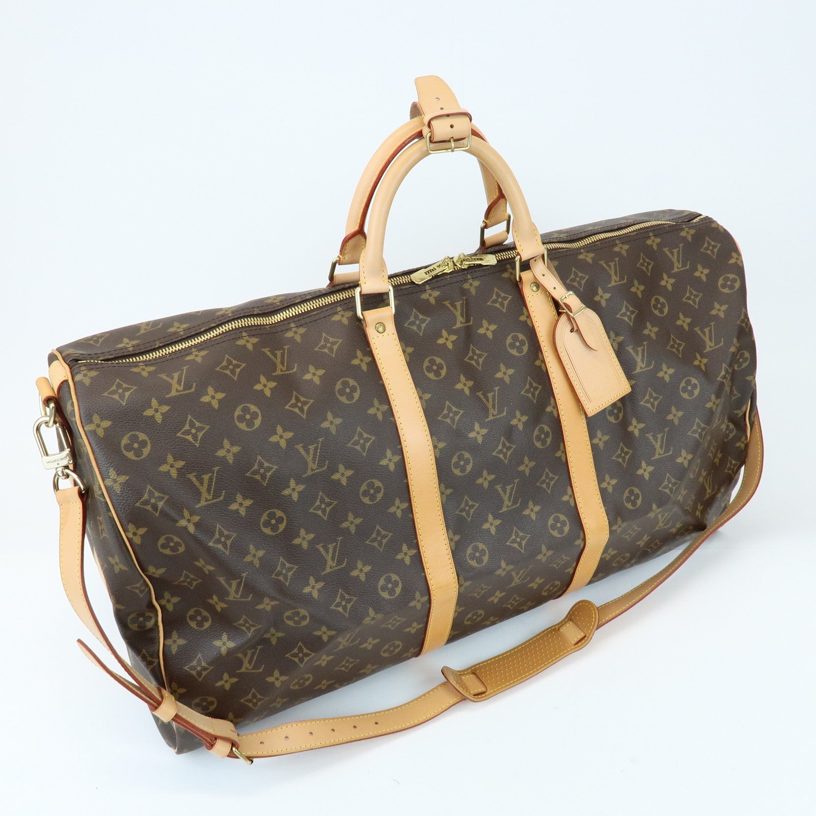 Louis Vuitton Monogram Keep All Bandouliere 60 Boston Bag M41412