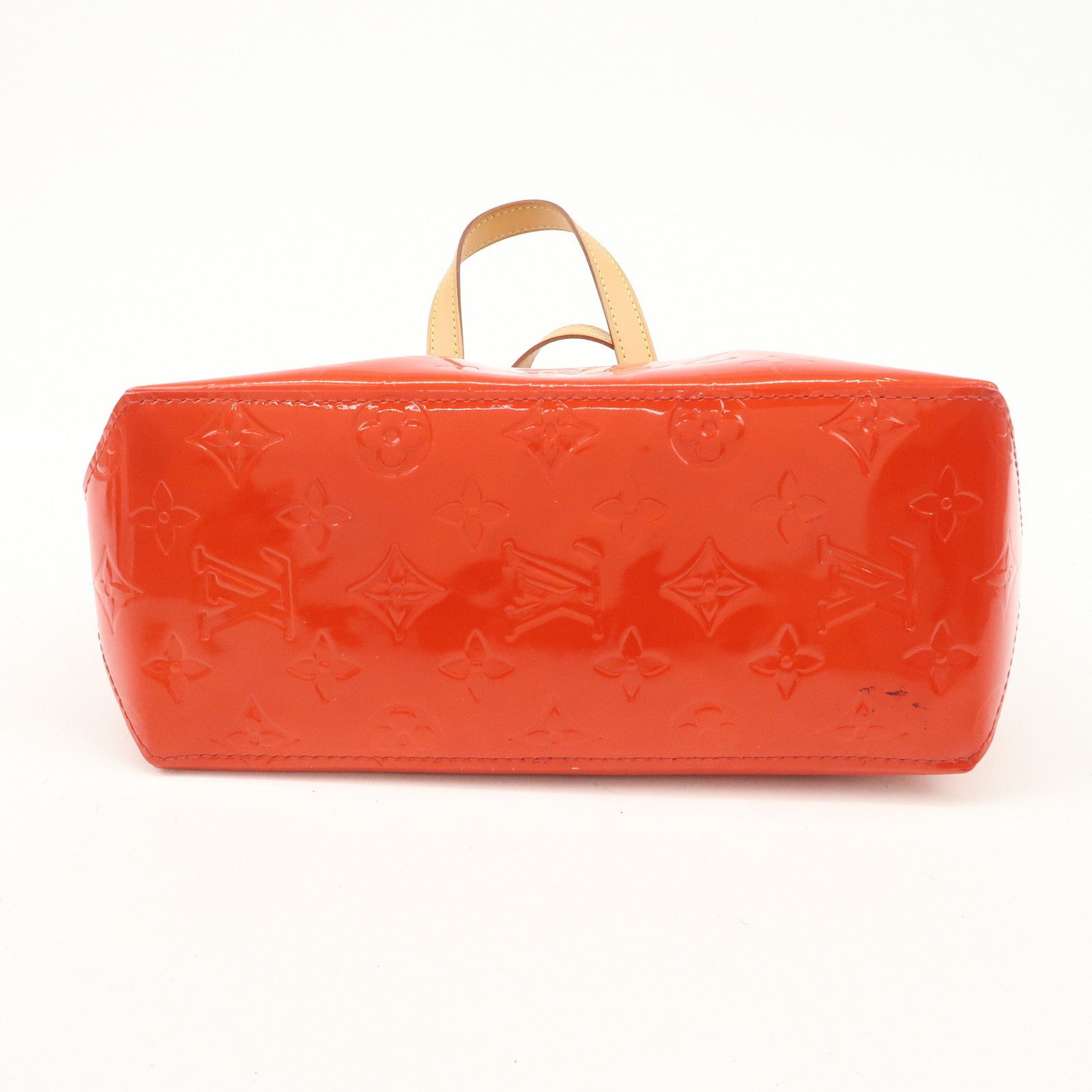 Louis Vuitton Monogram Vernis Lead PM Hand Bag Rouge M91088 Used