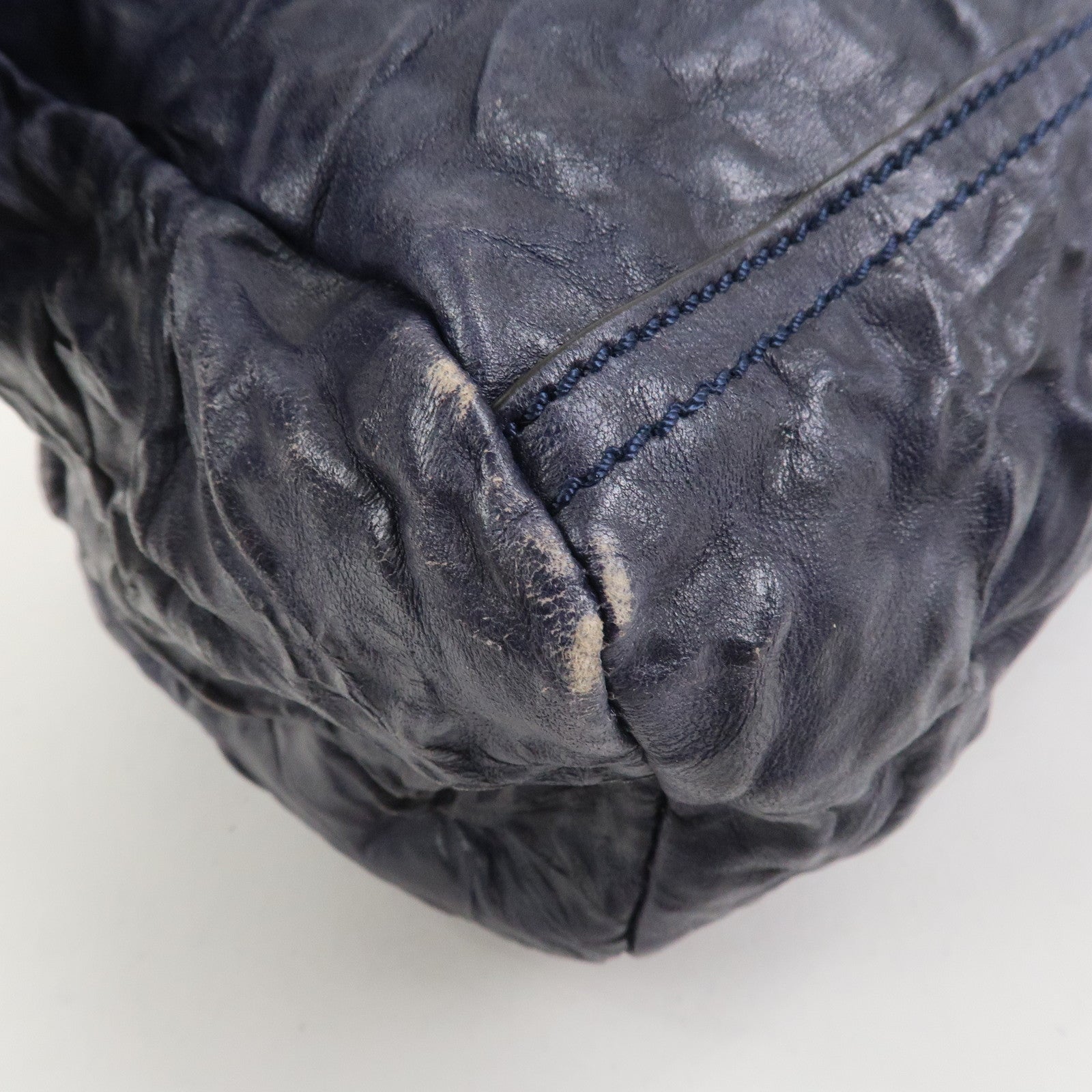 GIVENCHY Pandora Leather 2Way Bag Hand Bag Shoulder Bag Navy