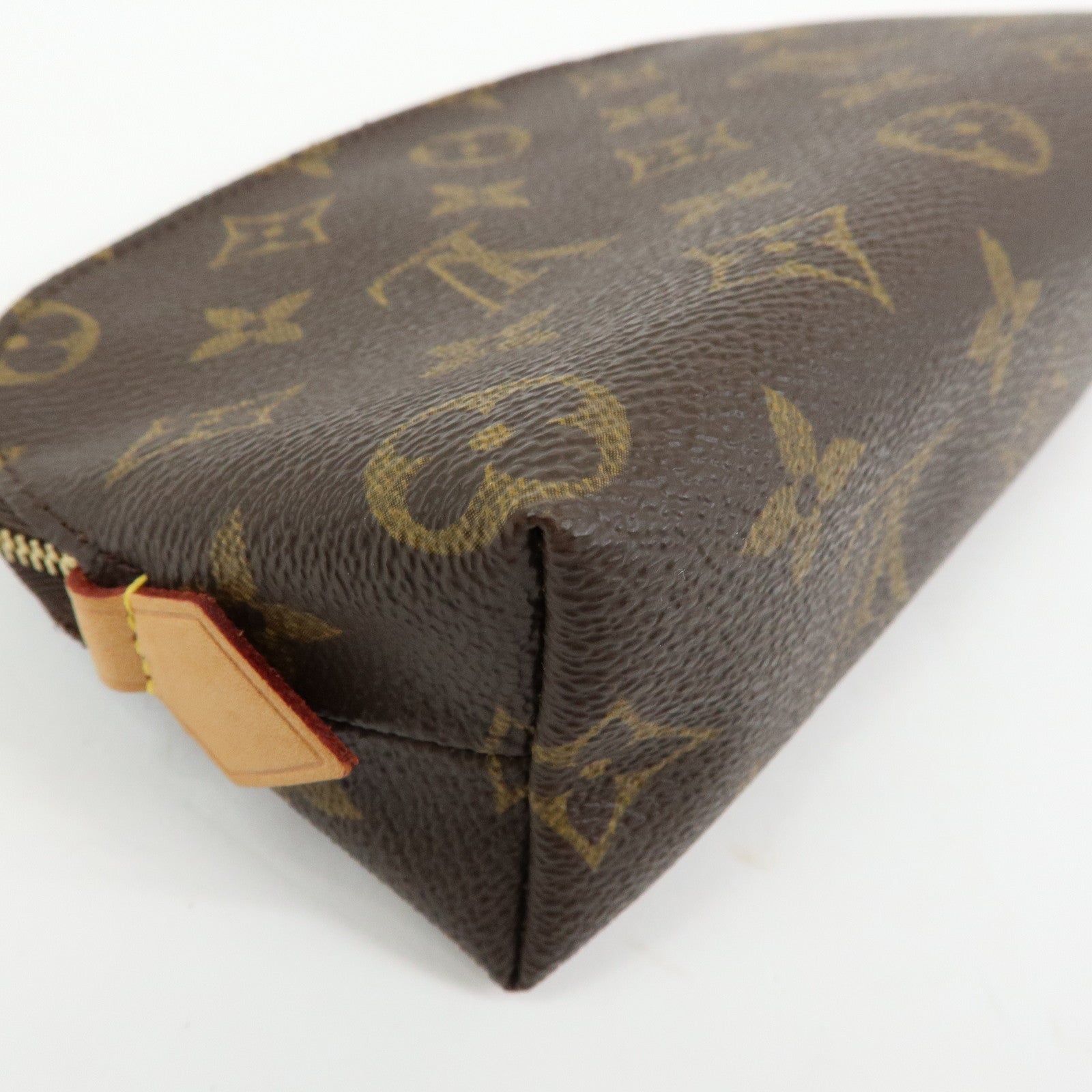 Louis Vuitton Monogram Pochette Cosmetic PM Pouch Brown M47515
