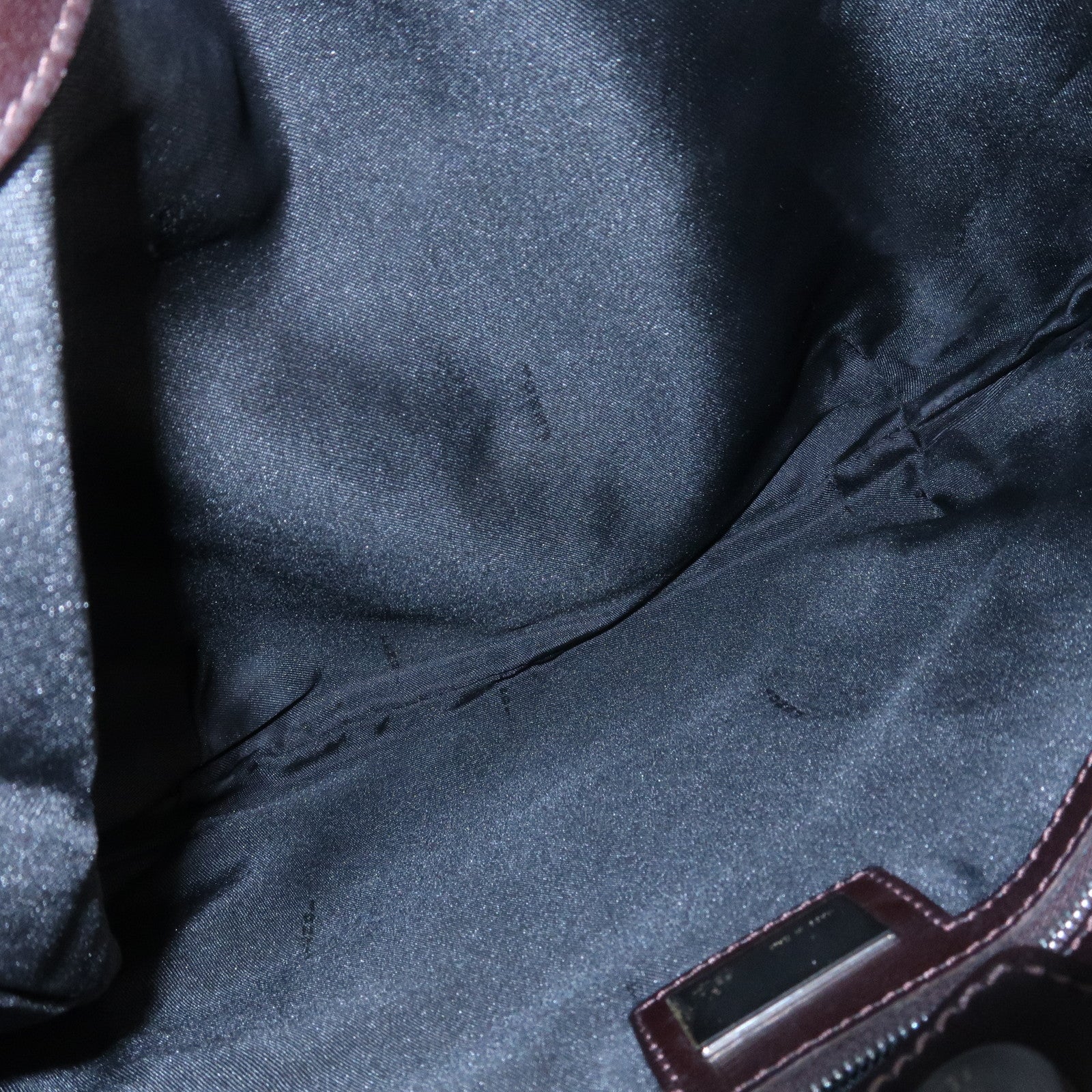 FENDI Canvas Leather Shoulder Bag Hand Bag Zebra Motif 8BR279