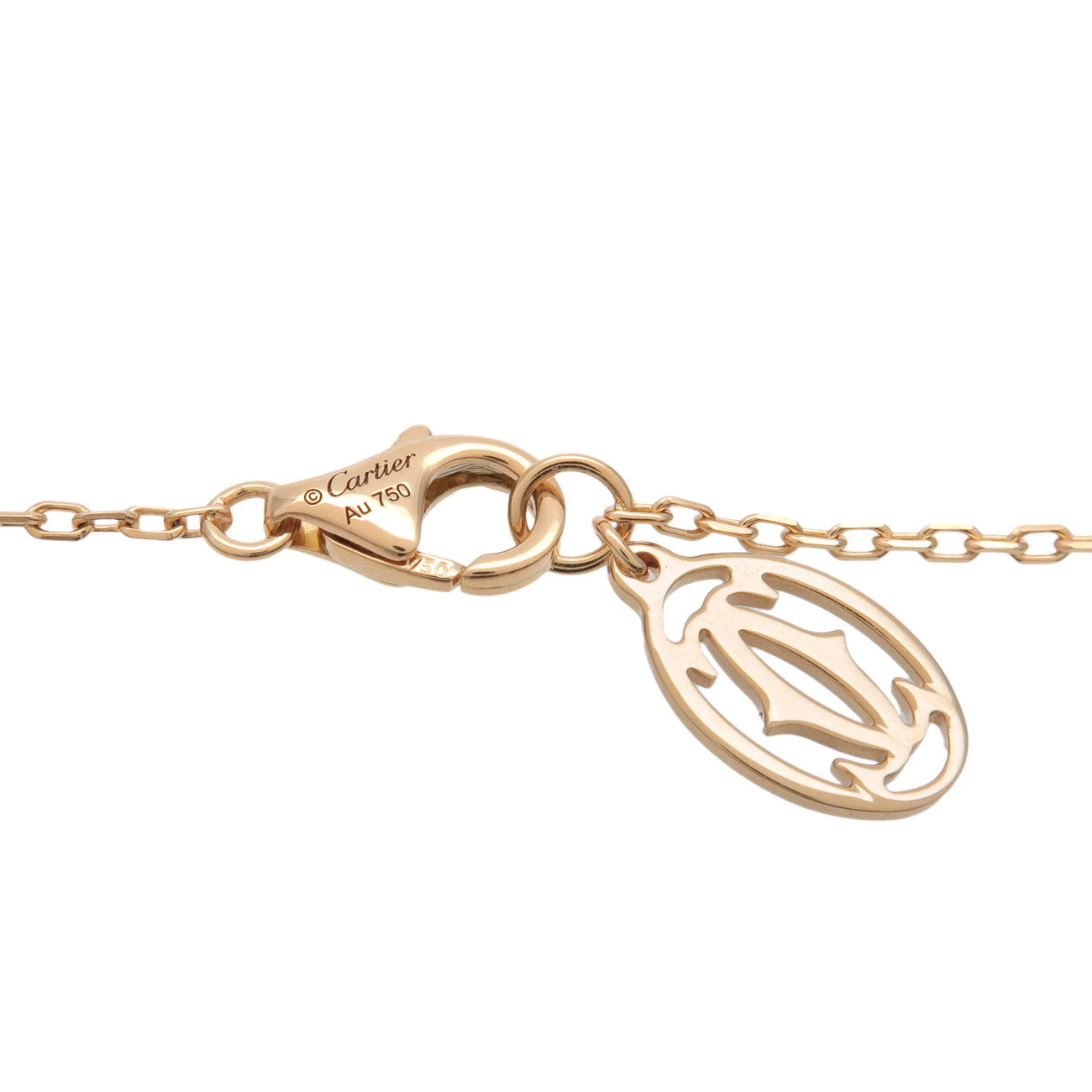 Cartier d'amour Necklace SM 1P Diamond 0.09ct K18YG Yellow Gold