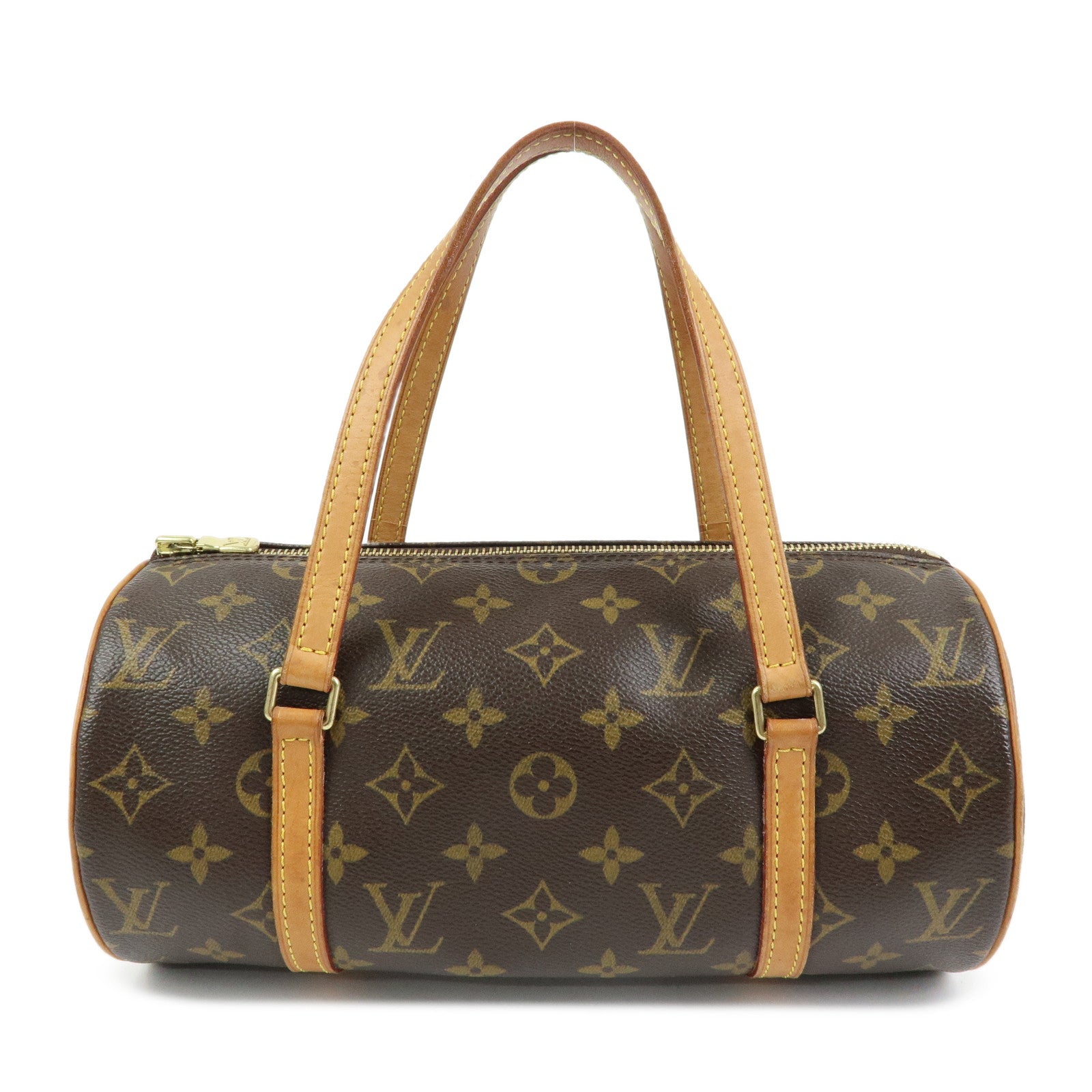 Louis Vuitton Monogram Papillon 30 Hand Bag Brown M51385