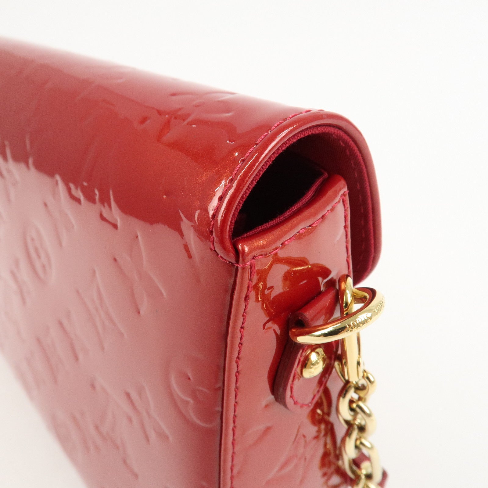 Louis Vuitton Monogram Vernis Rodeo Drive Shoulder Bag Red M93599