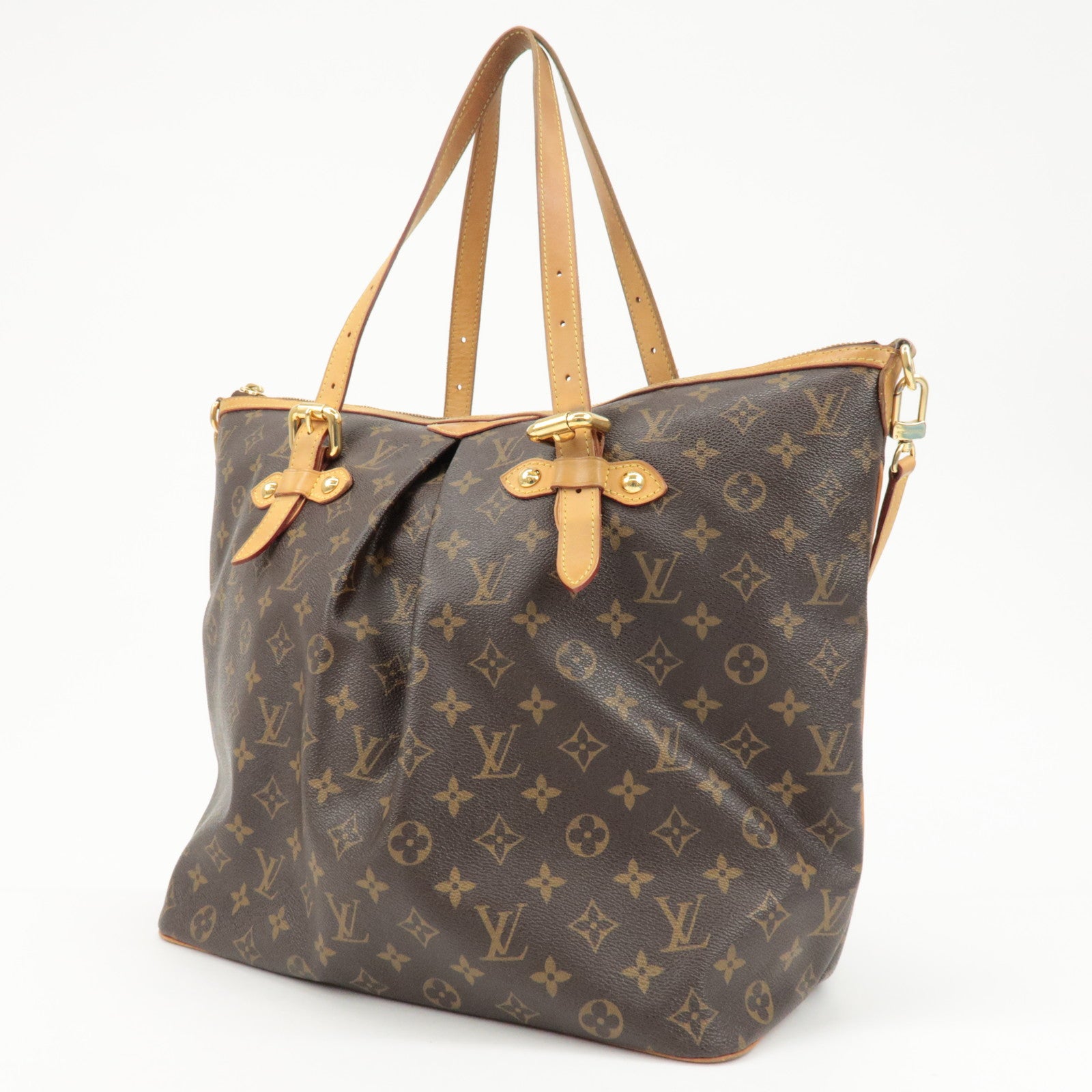 Louis Vuitton Monogram Palermo GM 2Way Hand Bag Brown M40146 Used