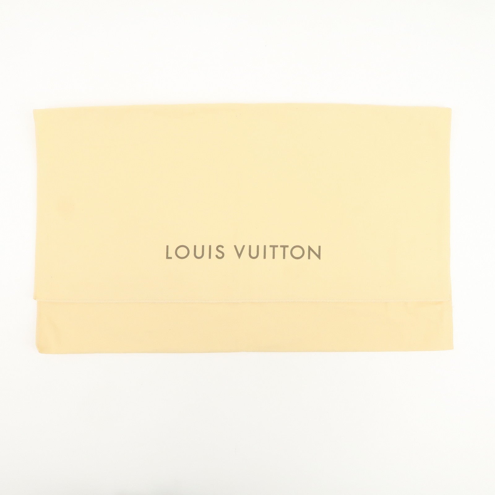 Louis Vuitton Set Of 12 Dust Bag Storage Bag Flap Style Beige