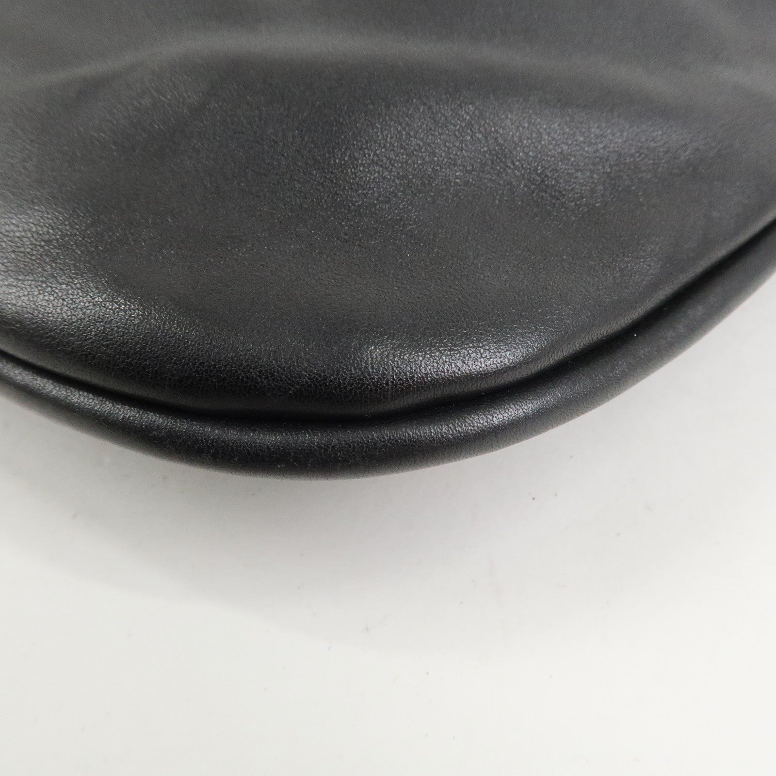 GUCCI Bamboo Leather Shoulder Bag Hand Bag Black 001・4033