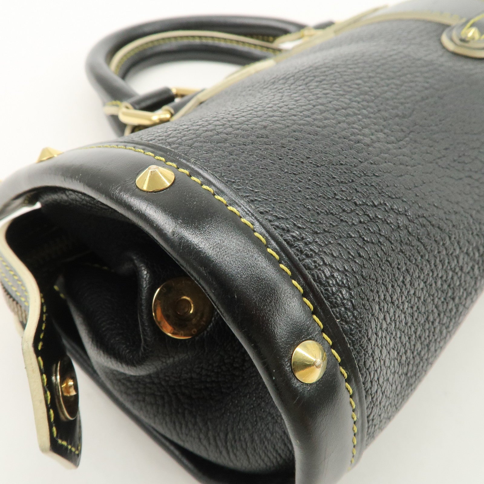 Louis Vuitton Suhari Leather Epanui PM Hand Bag Noir M91851 Used